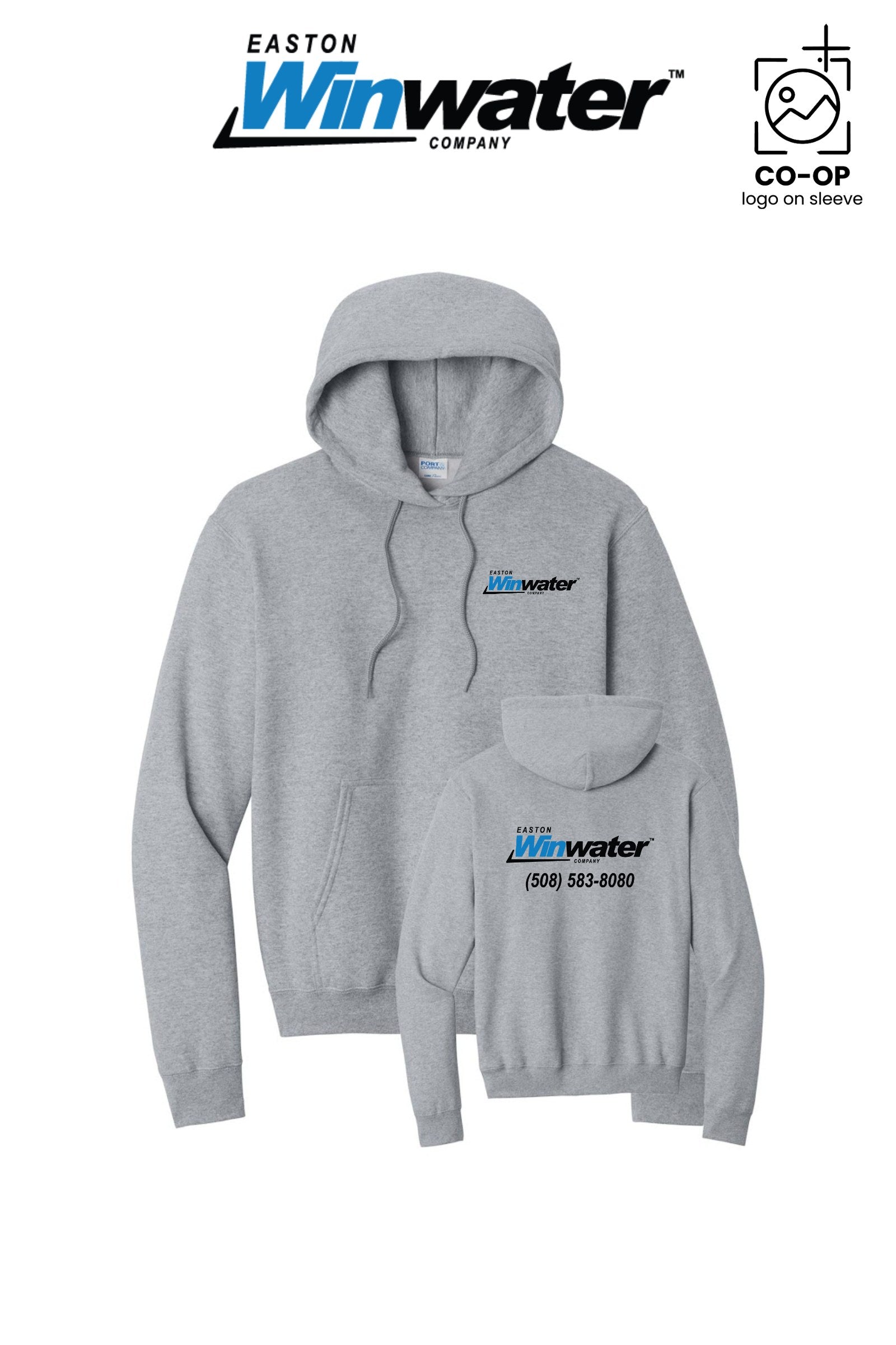 Port & Co™ Core Fleece Pullover Hooded Sweatshirt - Easton Winwater