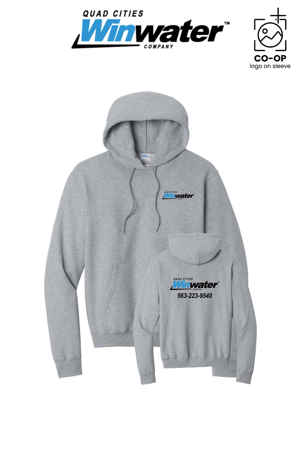 Port & Co™ Core Fleece Pullover Hooded Sweatshirt - Quad Cities Winwater