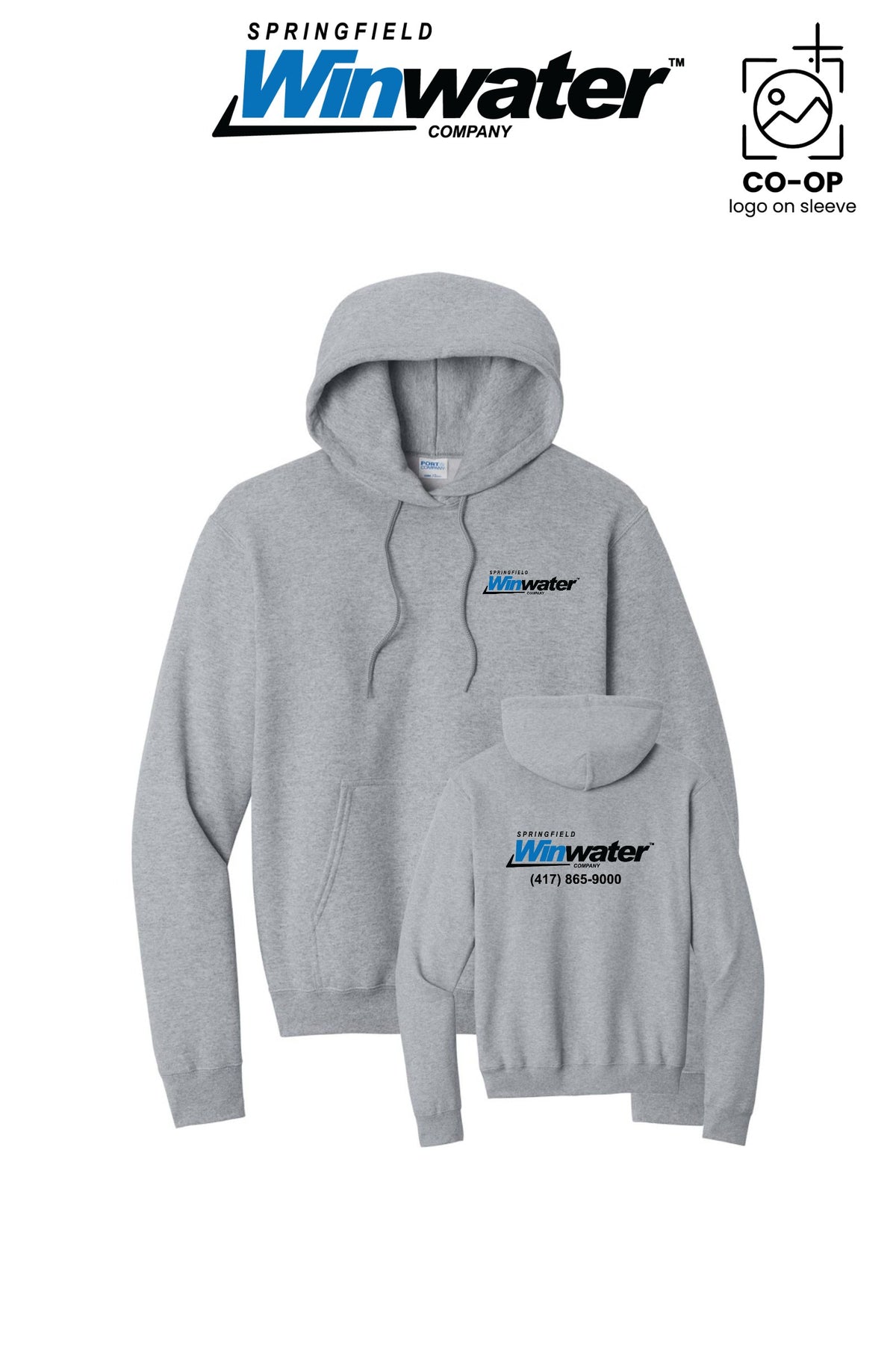 Port & Co™ Core Fleece Pullover Hooded Sweatshirt - Springfield Winwater
