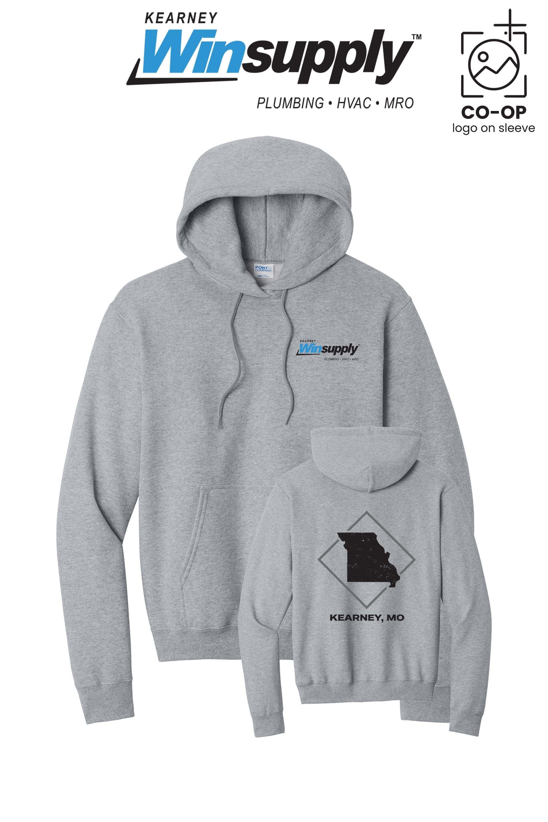Port & Co™ Core Fleece Pullover Hooded Sweatshirt - Kearney Winsupply