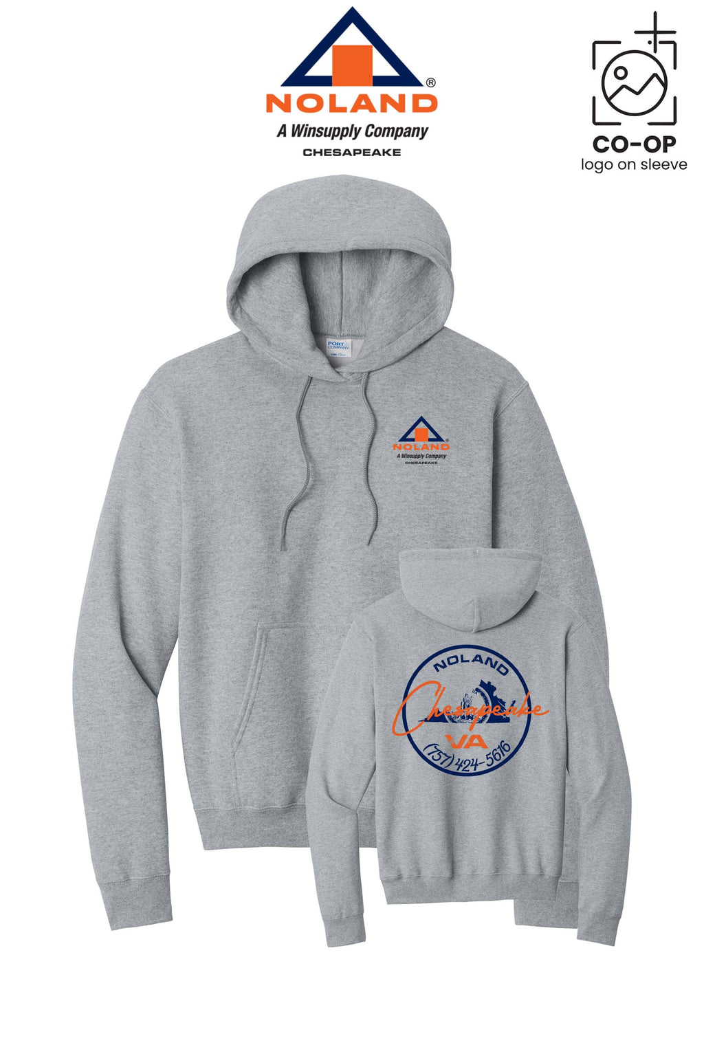 Port & Co™ Core Fleece Pullover Hooded Sweatshirt - Noland Company Chesapeake