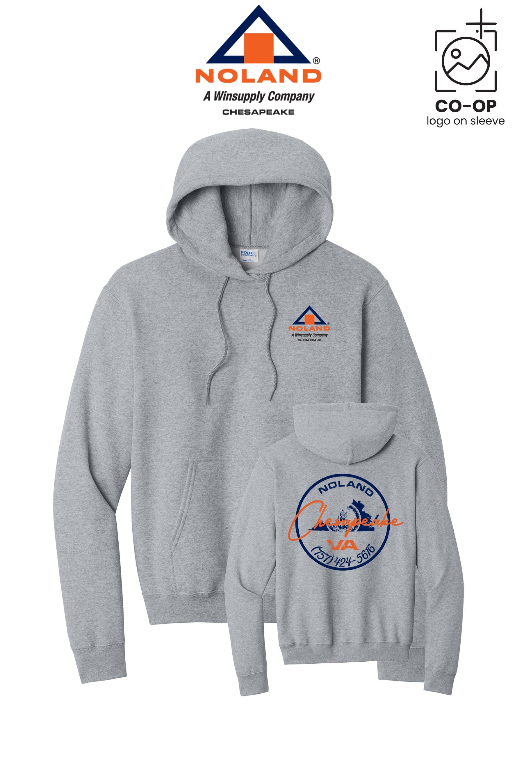 Port & Co™ Core Fleece Pullover Hooded Sweatshirt - Noland Company Chesapeake