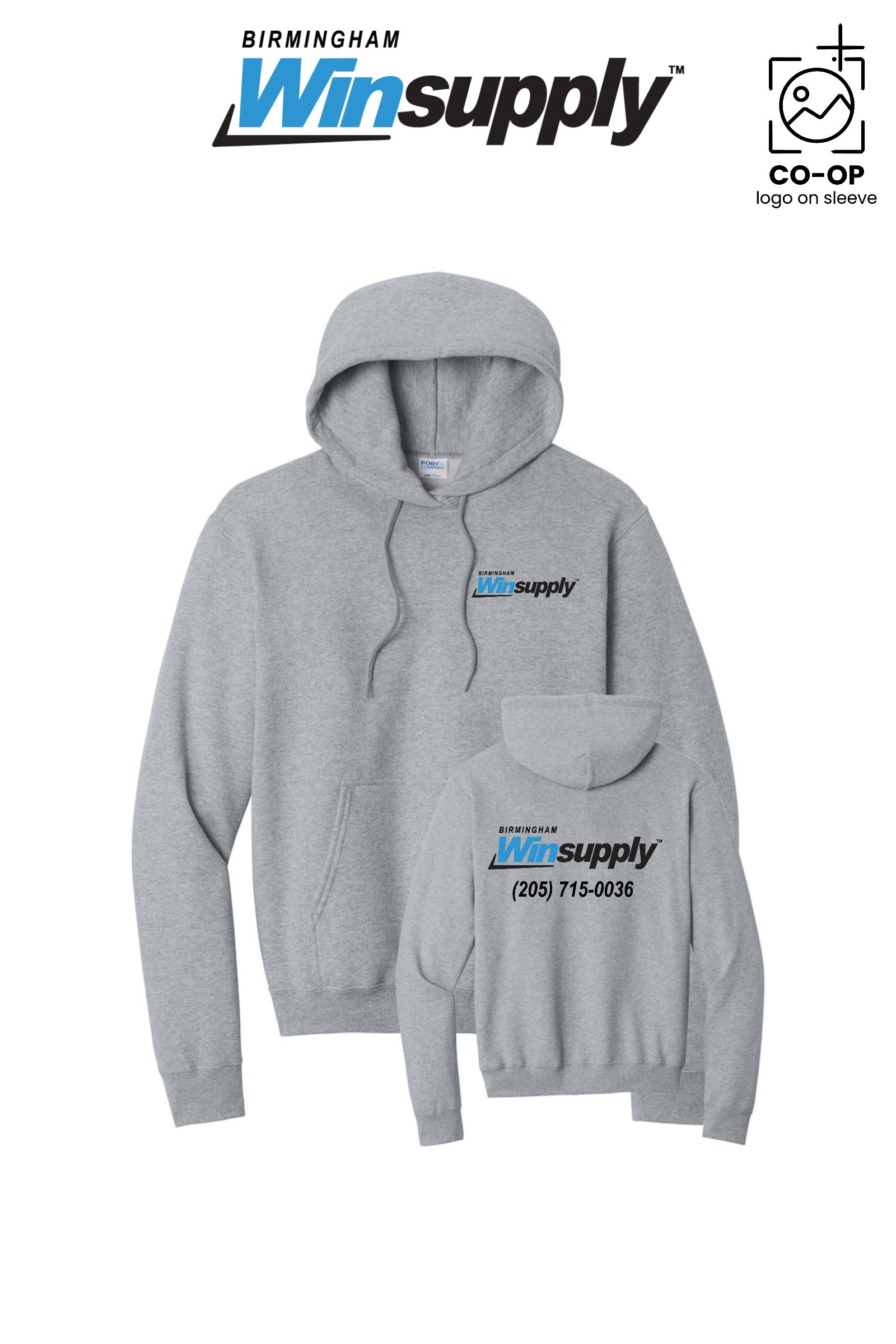 Port & Co™ Core Fleece Pullover Hooded Sweatshirt - Birmingham Winsupply