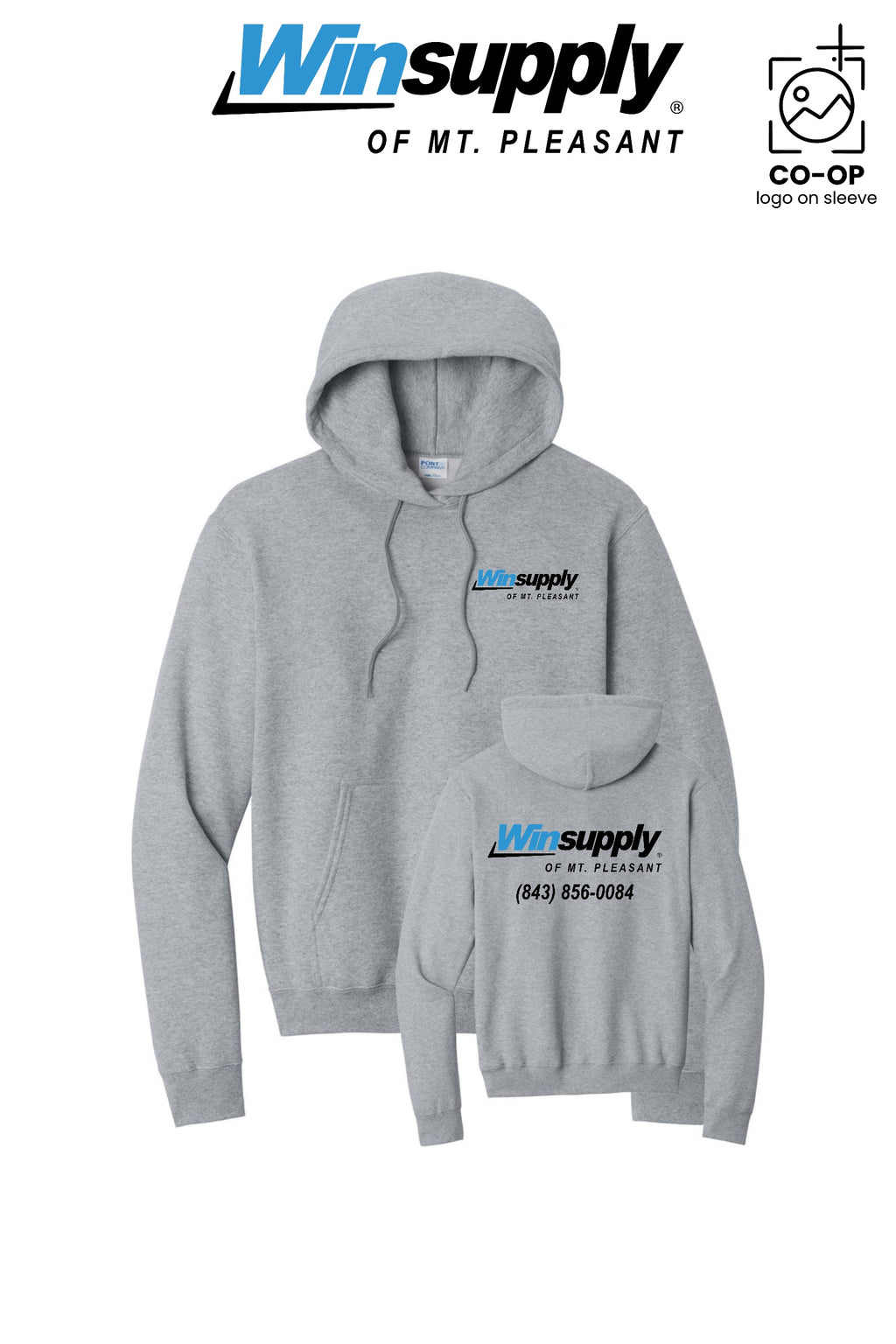Port & Co™ Core Fleece Pullover Hooded Sweatshirt - Winsupply of Mt. Pleasant