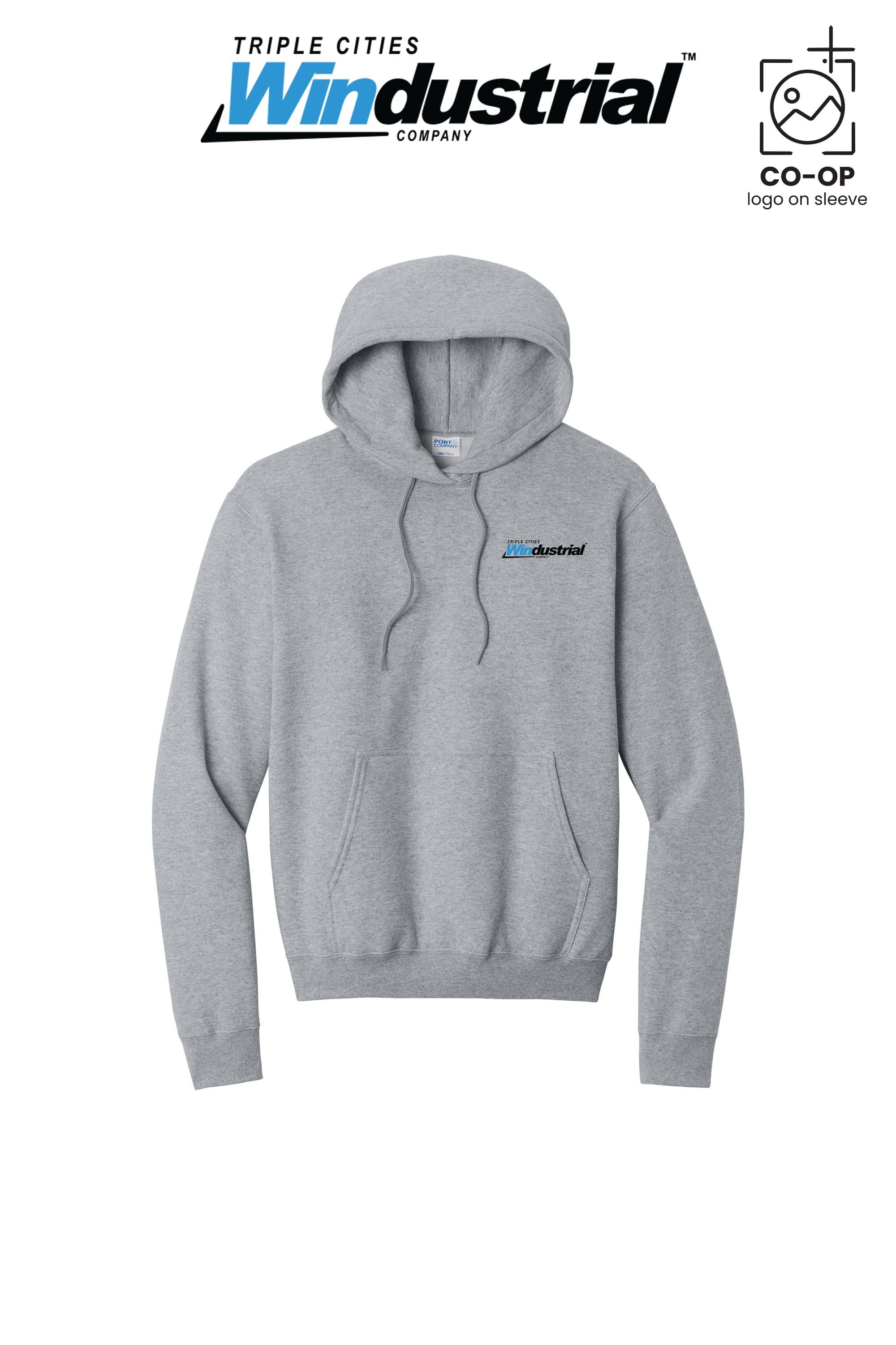 Port & Co™ Core Fleece Pullover Hooded Sweatshirt - Windustrial Triple Cities (Left Chest Only)