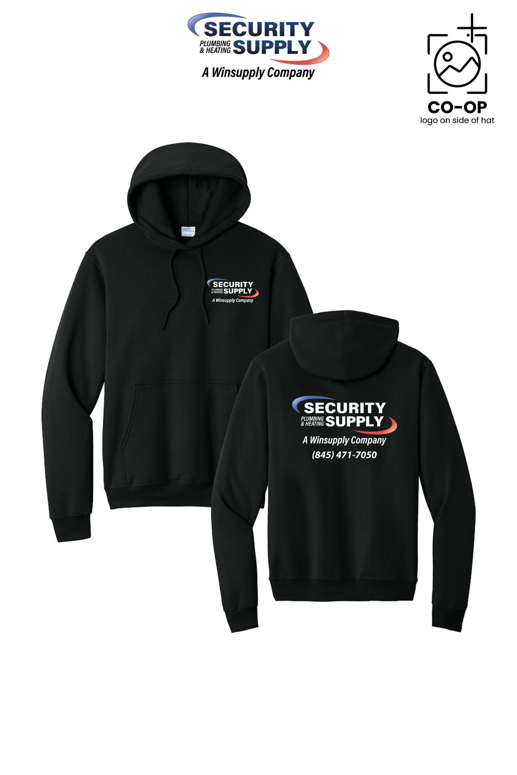 Port & Co™ Core Fleece Pullover Hooded Sweatshirt - Security Plumbing & Heating Supply - Poughkeepsie, NY