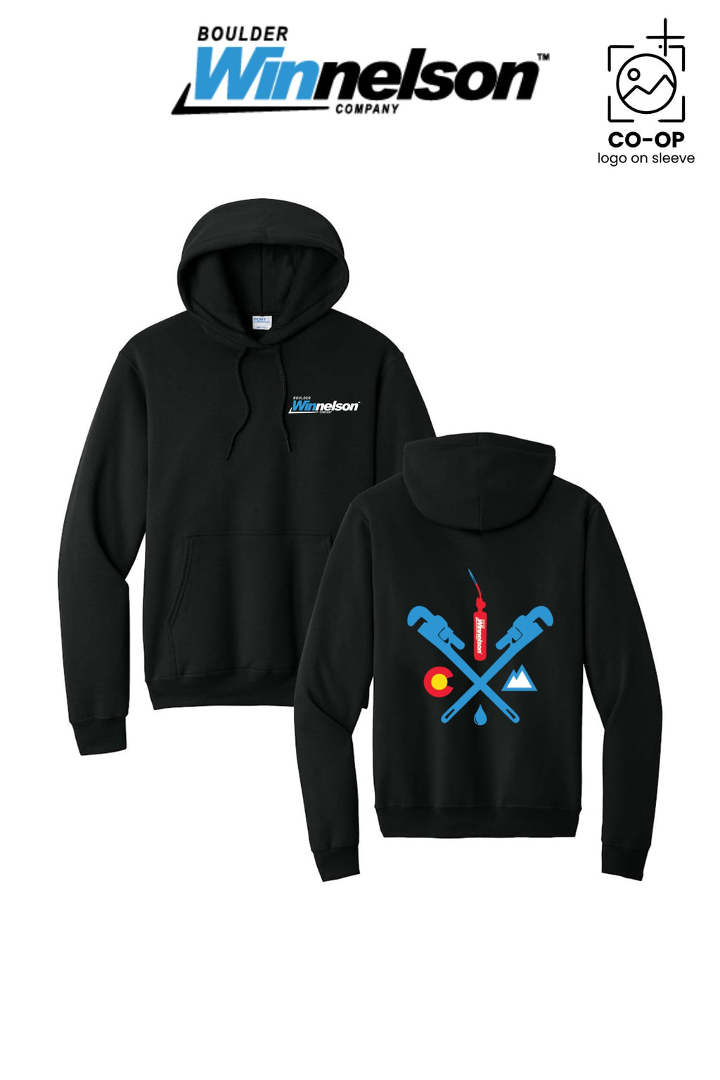 Port & Co™ Core Fleece Pullover Hooded Sweatshirt - Boulder Winnelson