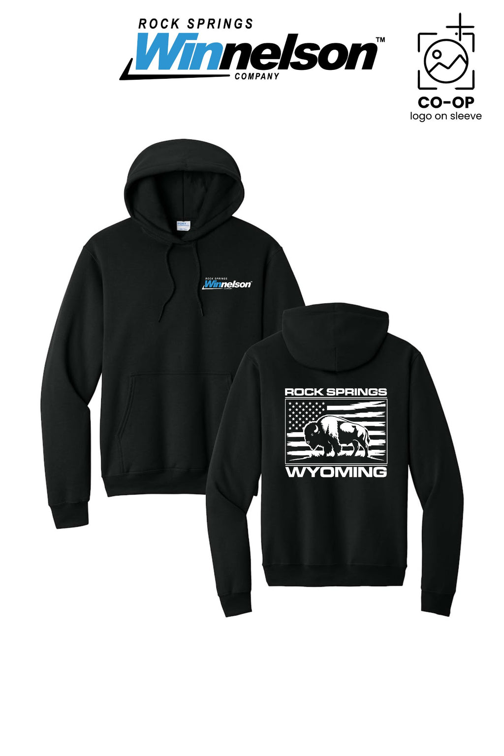 Port & Co™ Core Fleece Pullover Hooded Sweatshirt - Rock Springs Winnelson