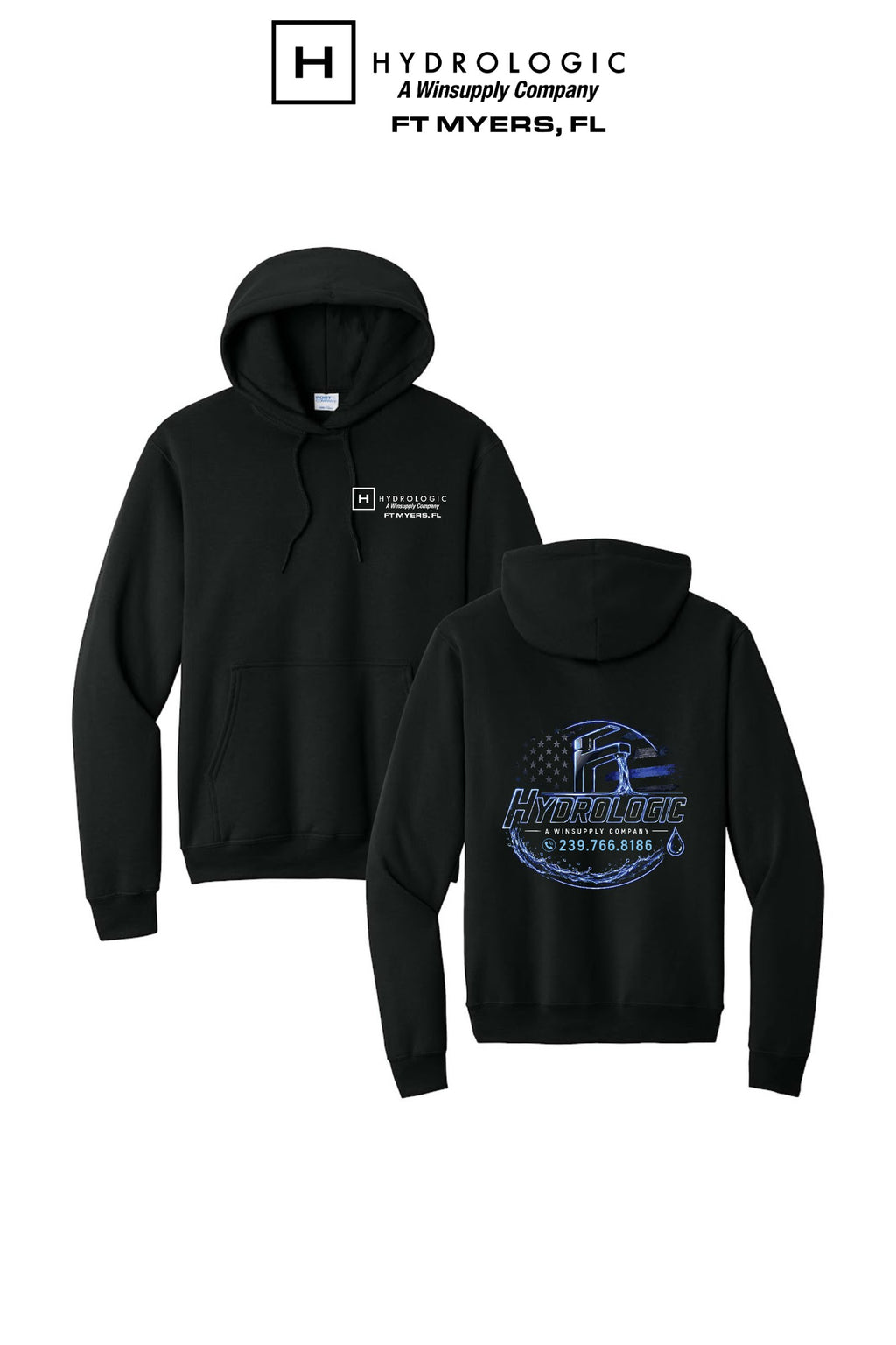 Port & Co™ Core Fleece Pullover Hooded Sweatshirt - Winsupply Ft Myers FL Co.