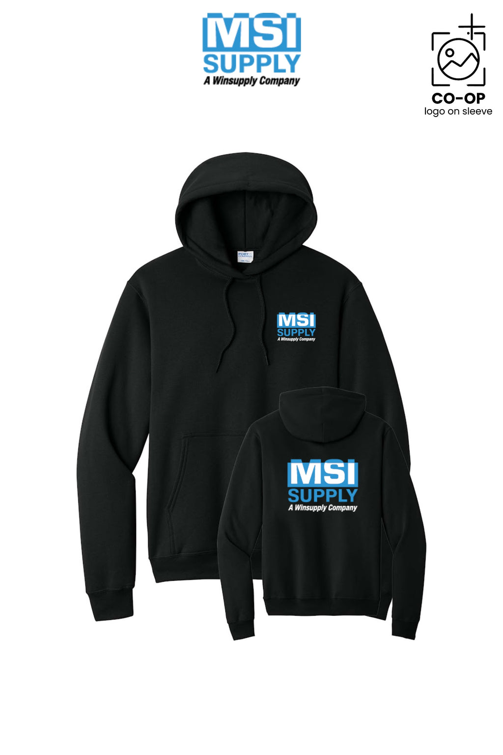 Port & Co™ Core Fleece Pullover Hooded Sweatshirt - MSI Supply Houston