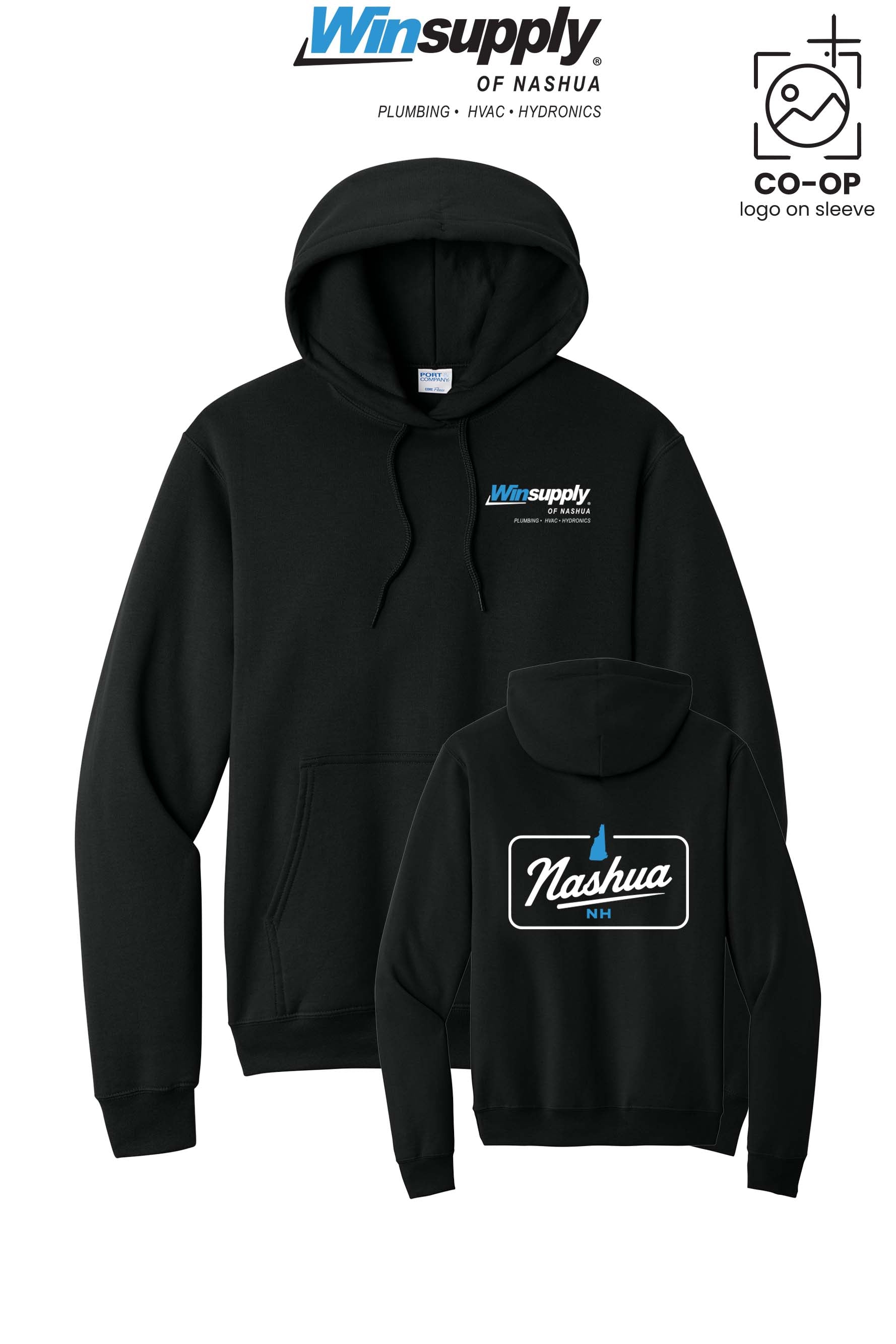 Port & Co™ Core Fleece Pullover Hooded Sweatshirt - Winsupply of Nashua