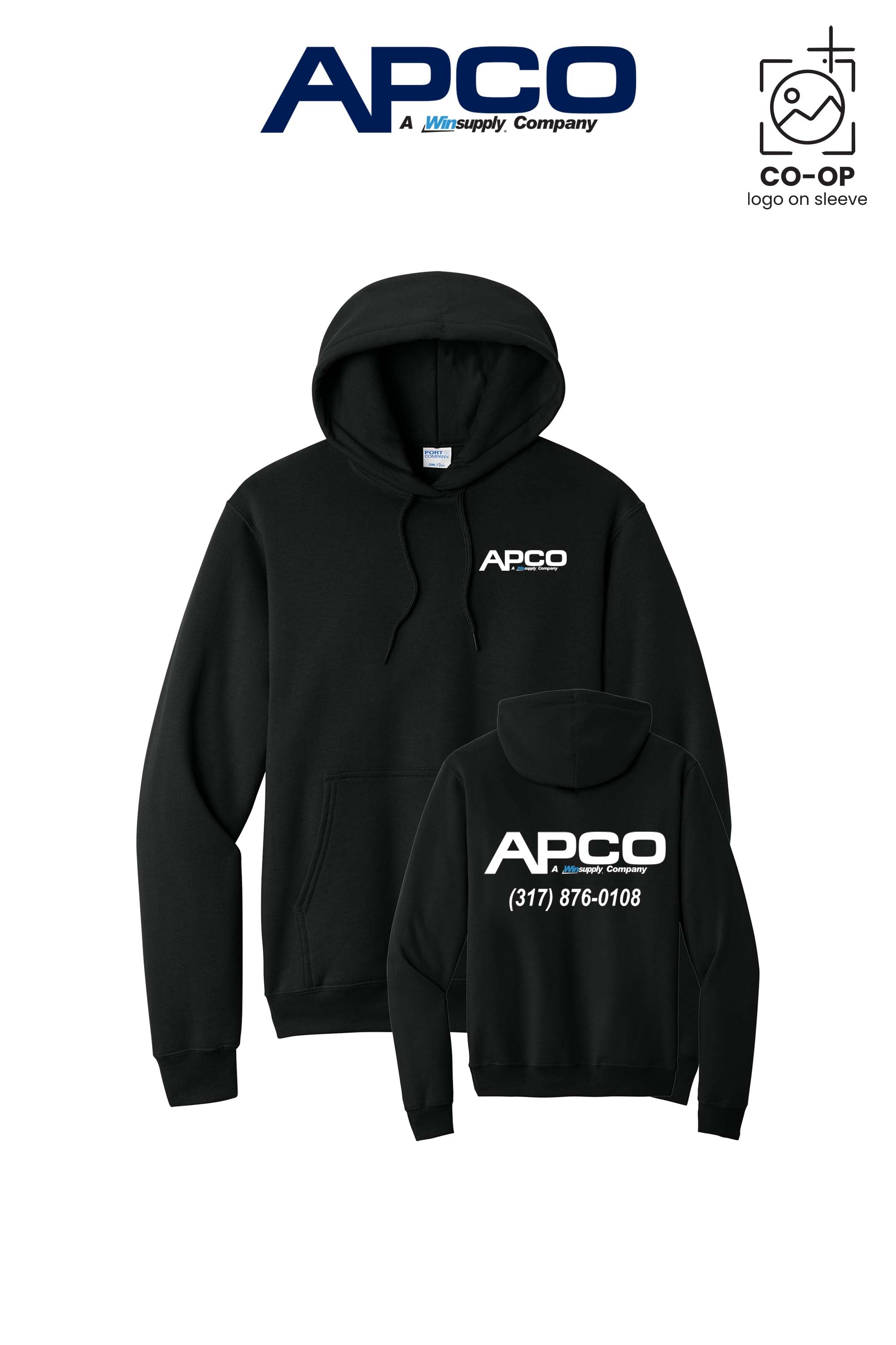 Port & Co™ Core Fleece Pullover Hooded Sweatshirt - APCO Supply - Indianapolis