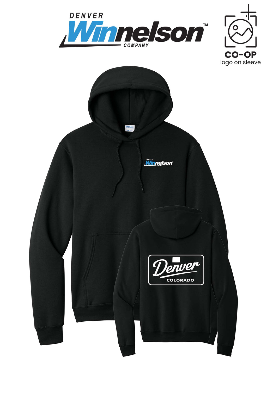 Port & Co™ Core Fleece Pullover Hooded Sweatshirt - Denver Winnelson