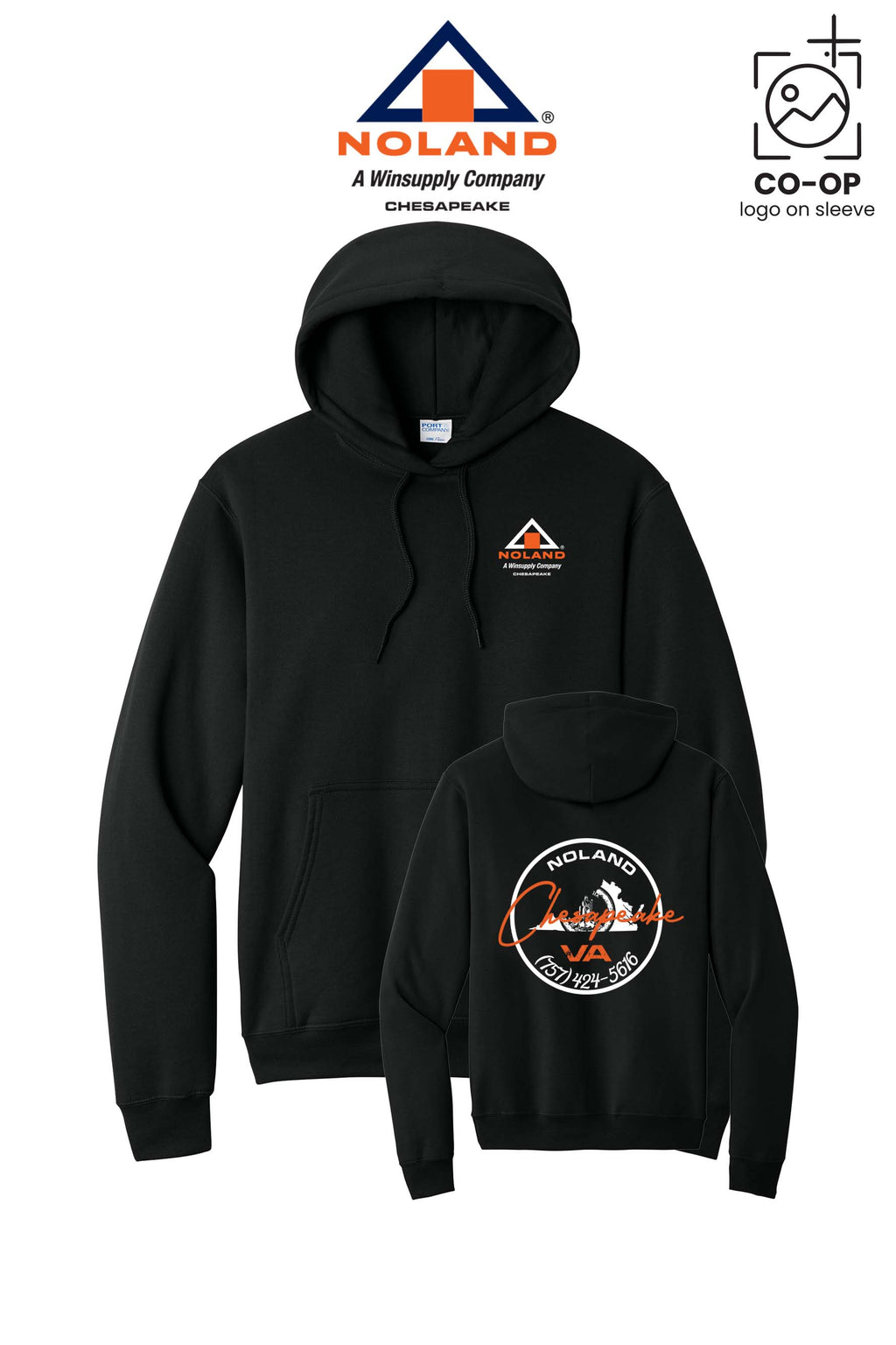 Port & Co™ Core Fleece Pullover Hooded Sweatshirt - Noland Company Chesapeake