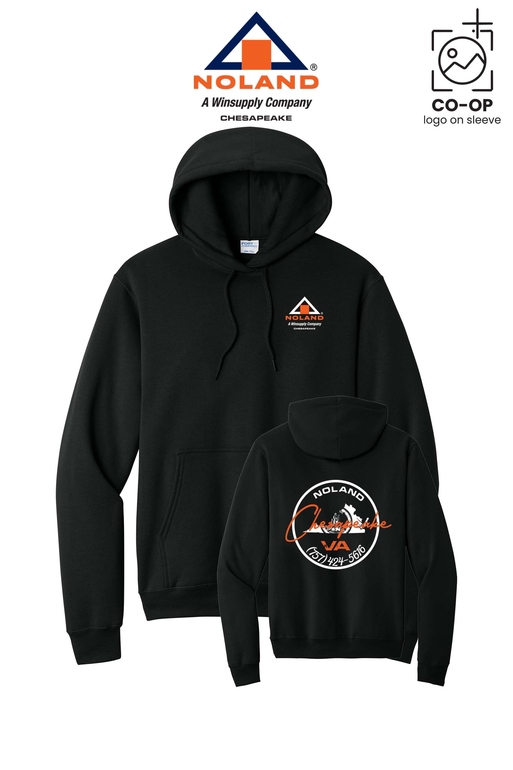 Port & Co™ Core Fleece Pullover Hooded Sweatshirt - Noland Company Chesapeake