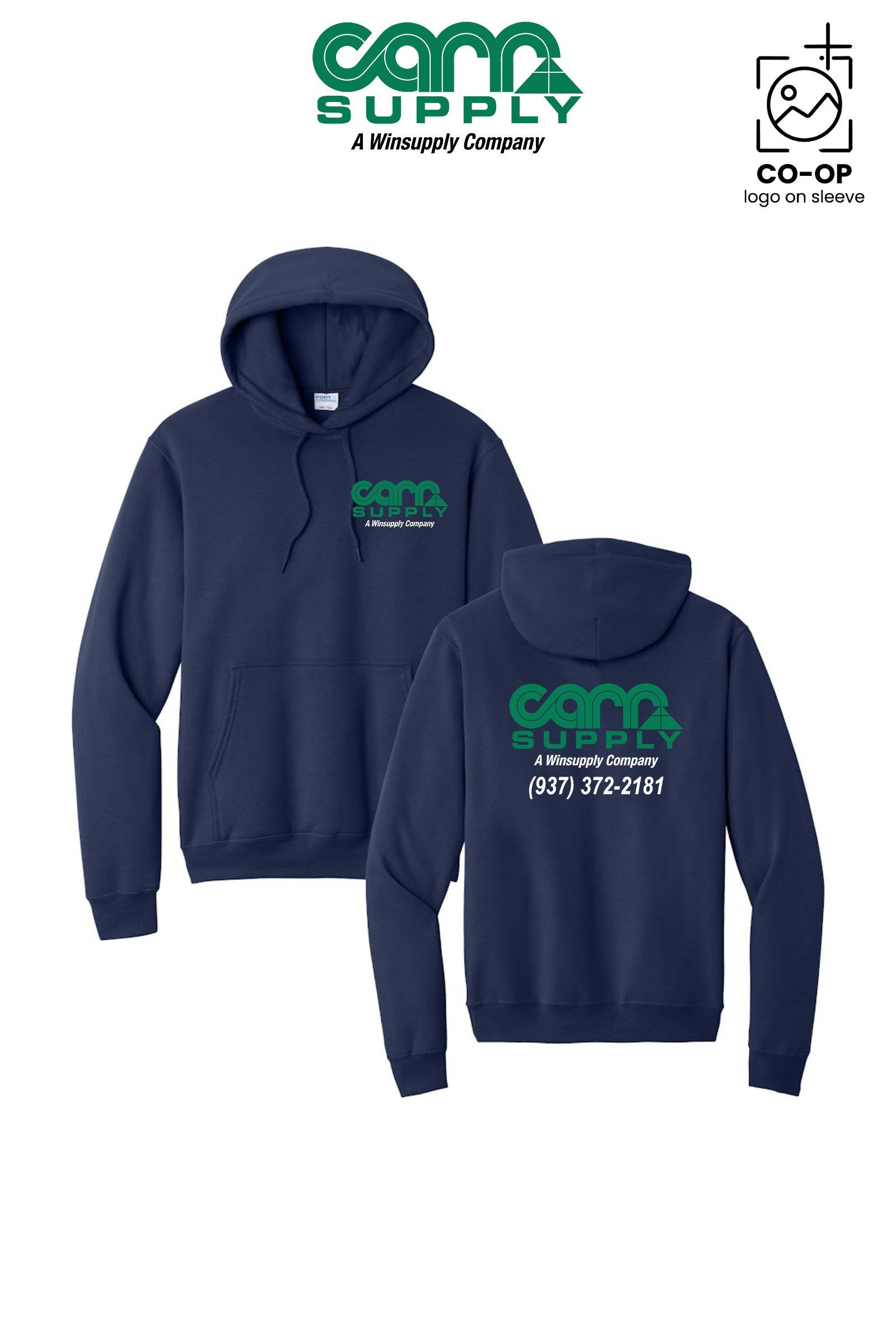 Port & Co™ Core Fleece Pullover Hooded Sweatshirt - Carr Supply - Xenia