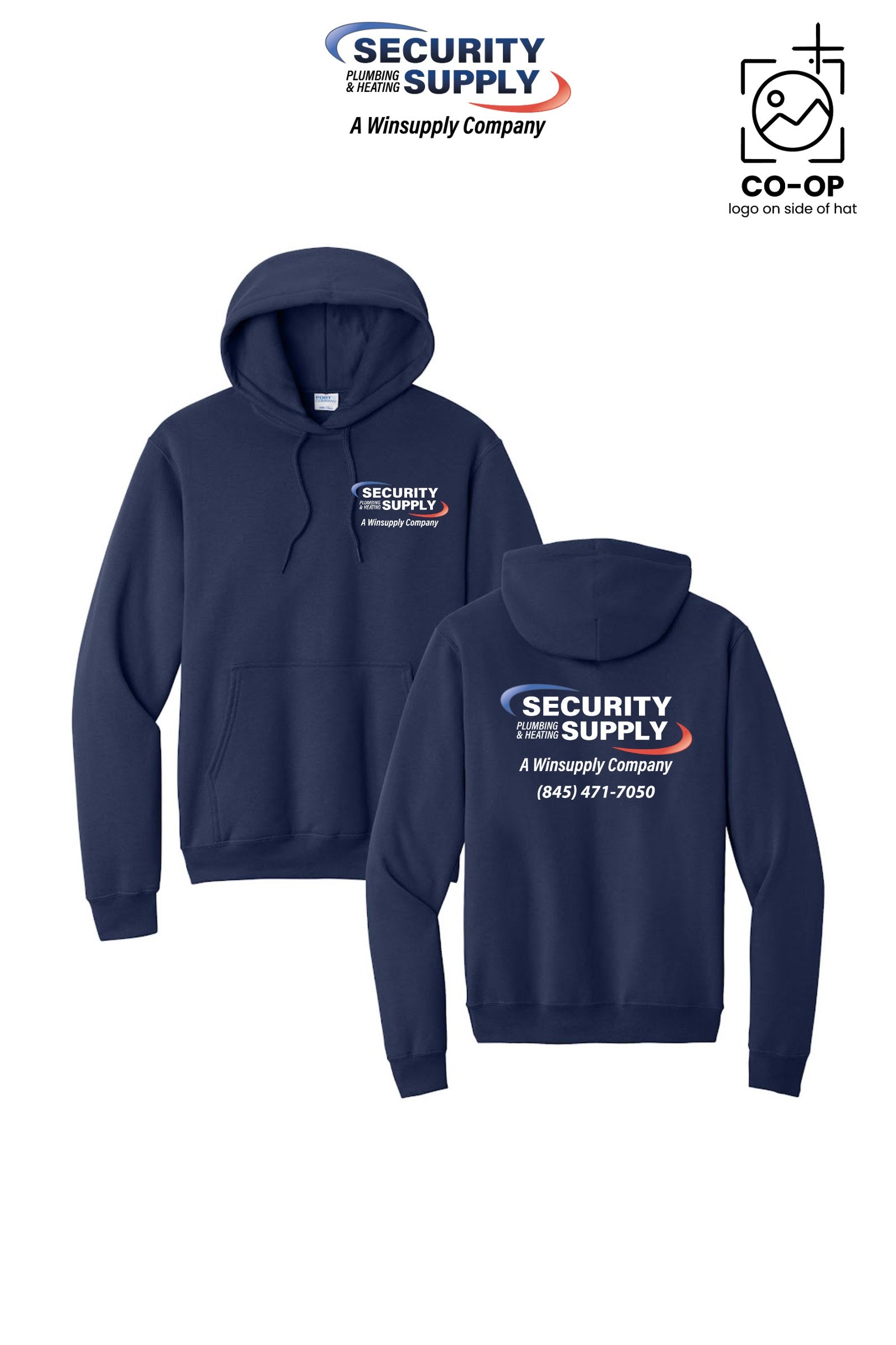 Port & Co™ Core Fleece Pullover Hooded Sweatshirt - Security Plumbing & Heating Supply - Poughkeepsie, NY