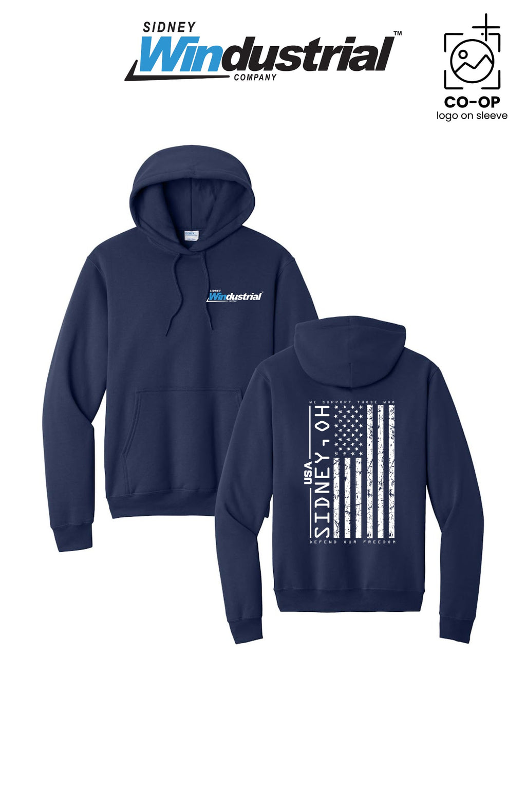 Port & Co™ Core Fleece Pullover Hooded Sweatshirt - Sidney Windustrial