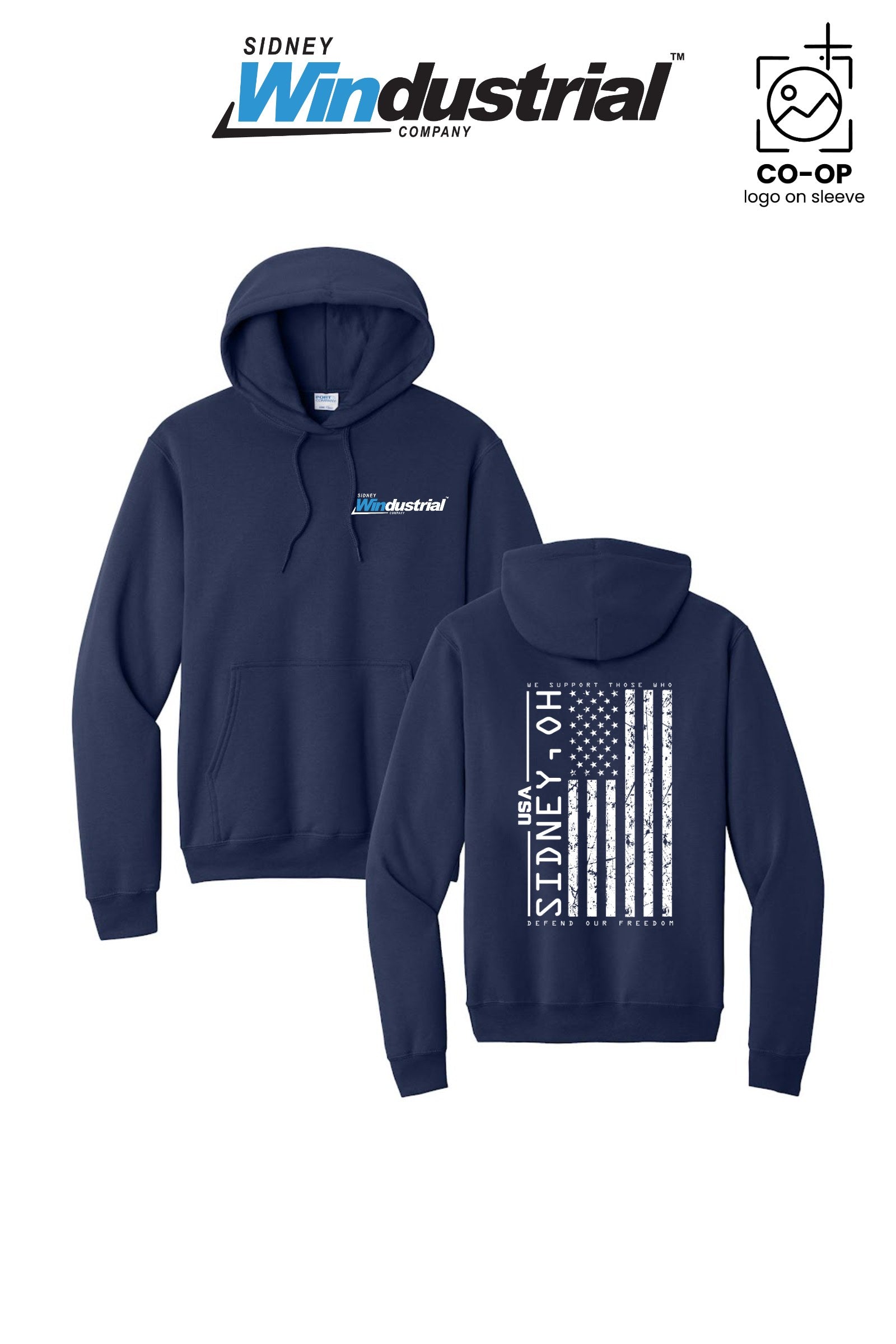 Port & Co™ Core Fleece Pullover Hooded Sweatshirt - Sidney Windustrial