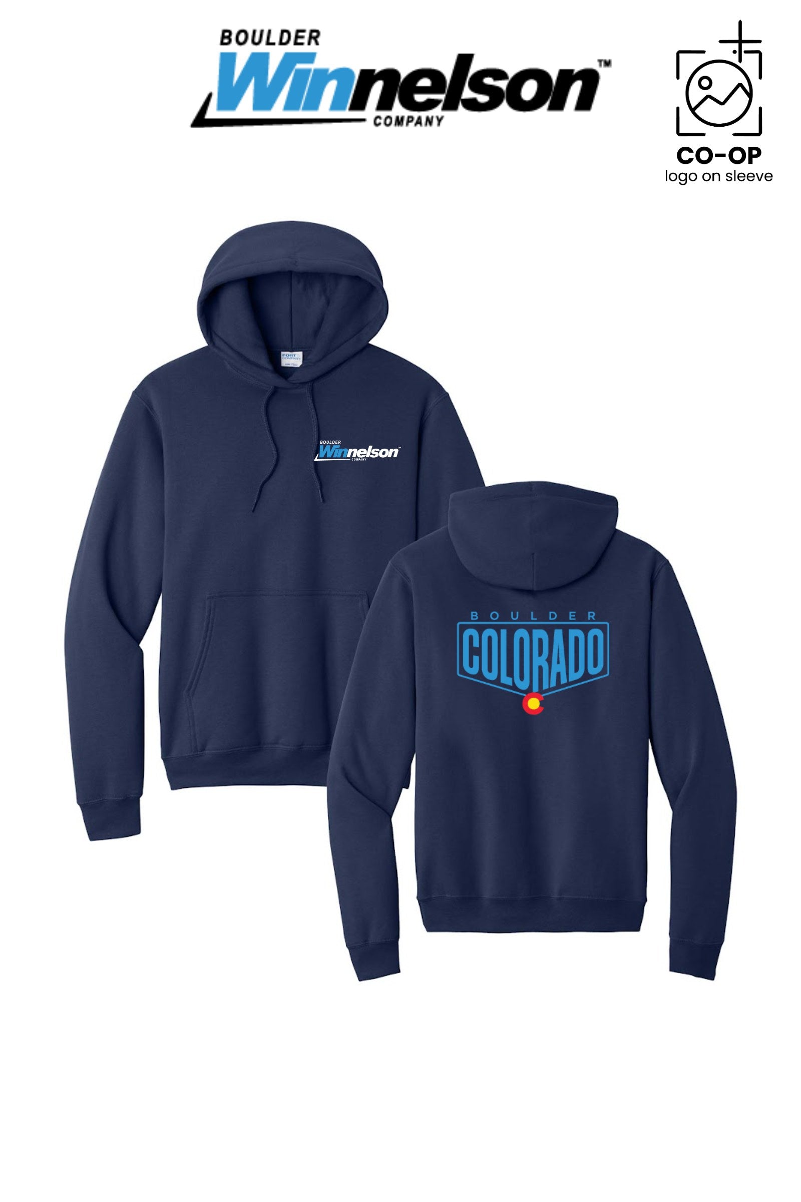 Port & Co™ Core Fleece Pullover Hooded Sweatshirt - Boulder Winnelson