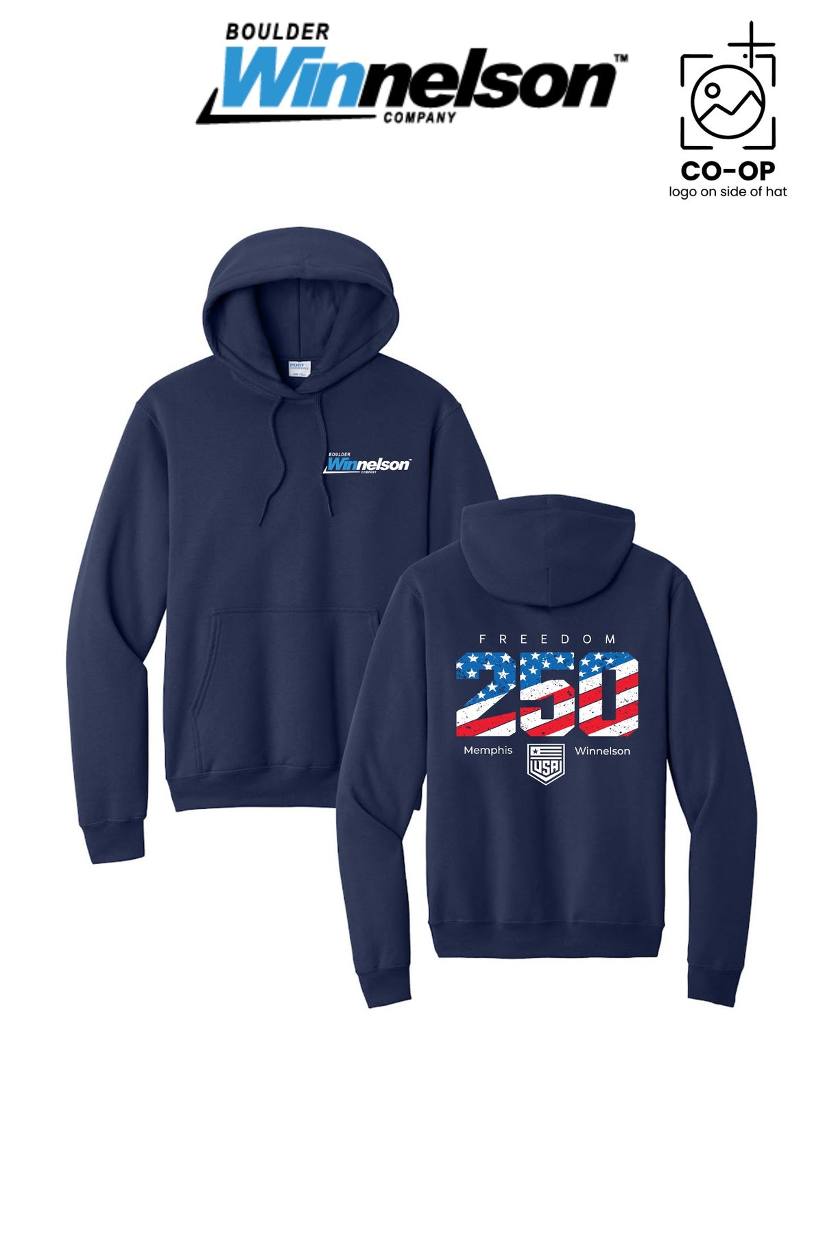 Port & Co™ Core Fleece Pullover Hooded Sweatshirt - Memphis Winnelson