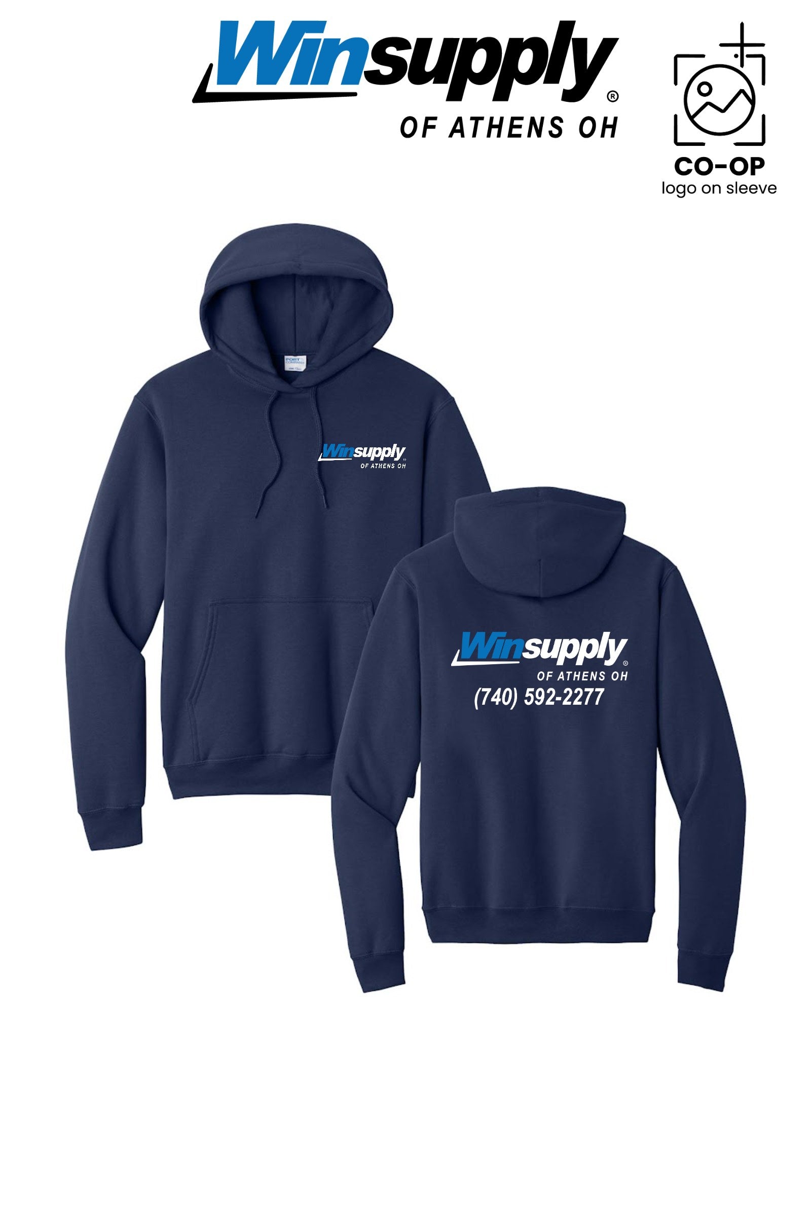 Port & Co™ Core Fleece Pullover Hooded Sweatshirt - Winsupply of Athens OH