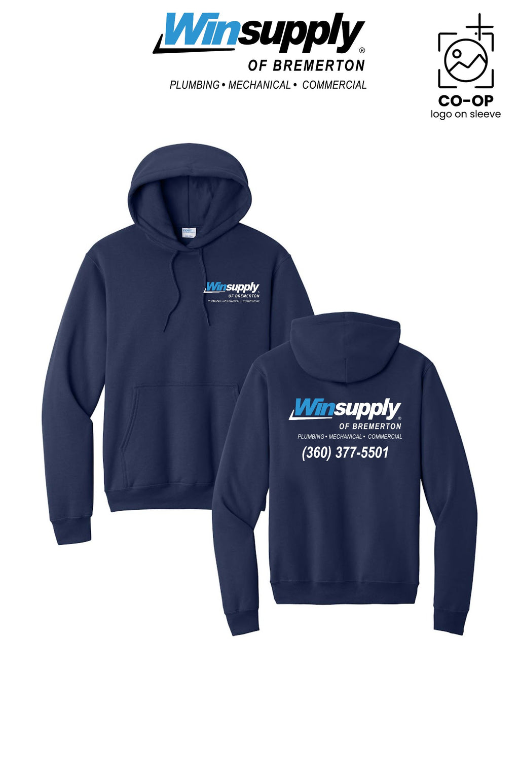 Port & Co™ Core Fleece Pullover Hooded Sweatshirt - Winsupply Bremerton WA CO.
