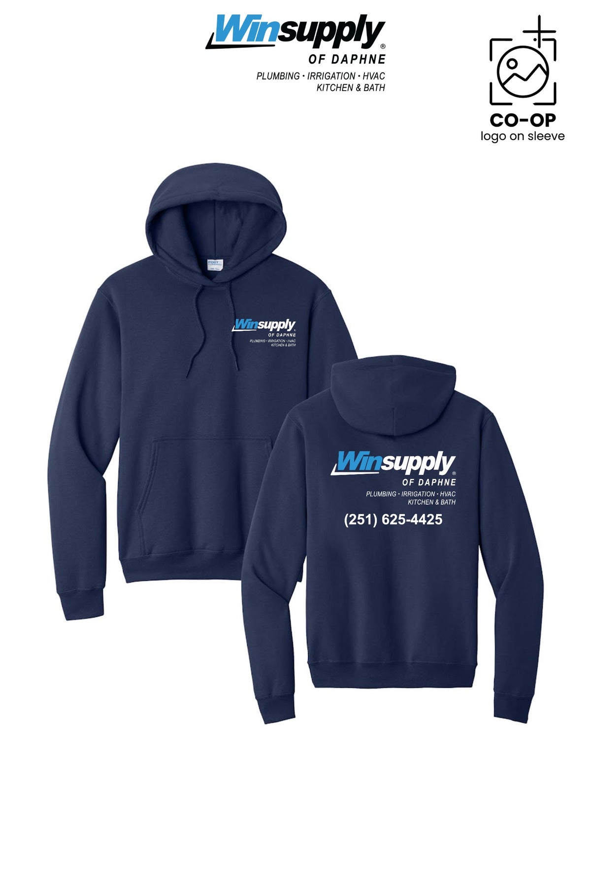 Port & Co™ Core Fleece Pullover Hooded Sweatshirt - Winsupply of Daphne