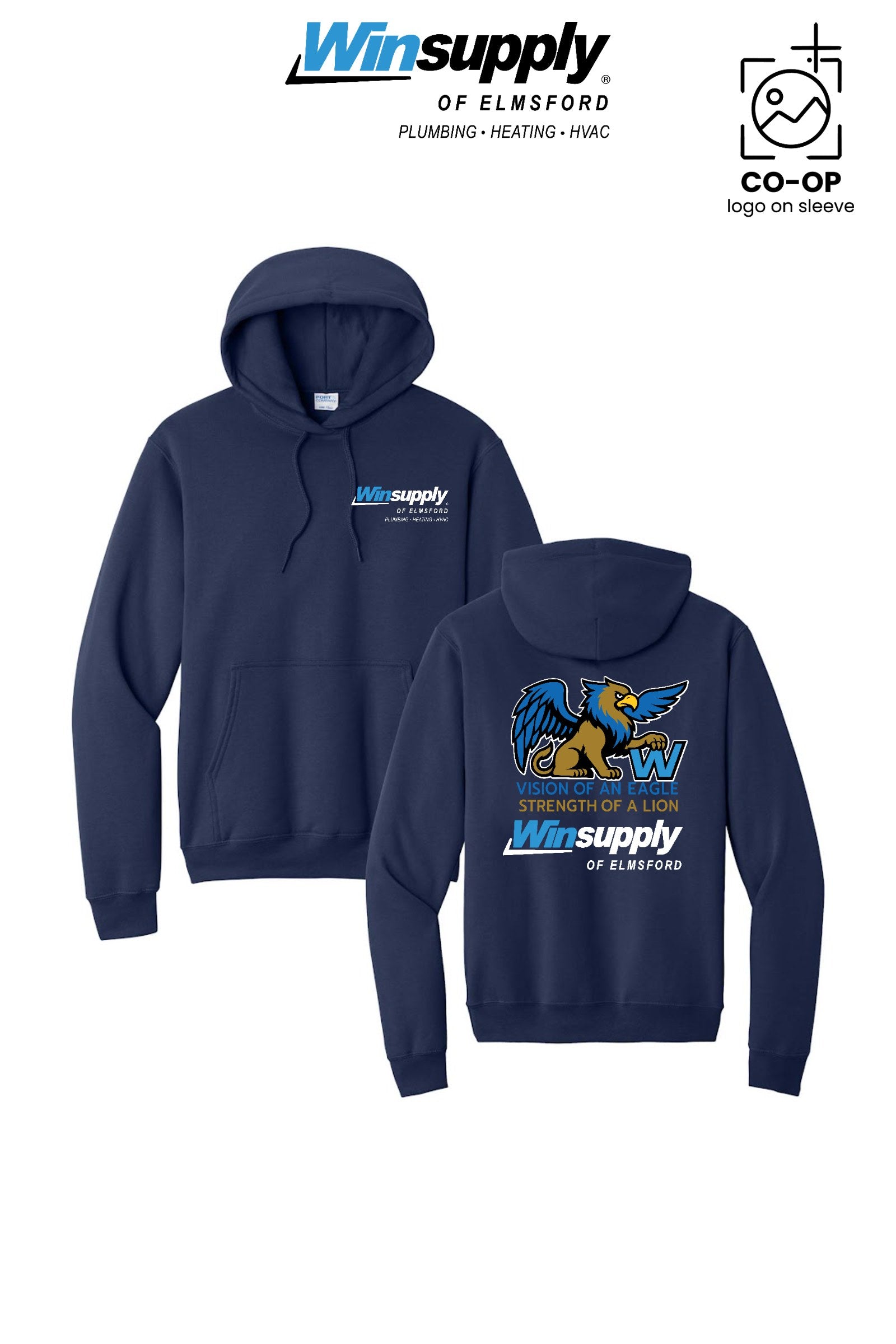 Port & Co™ Core Fleece Pullover Hooded Sweatshirt - Winsupply of Elmsford