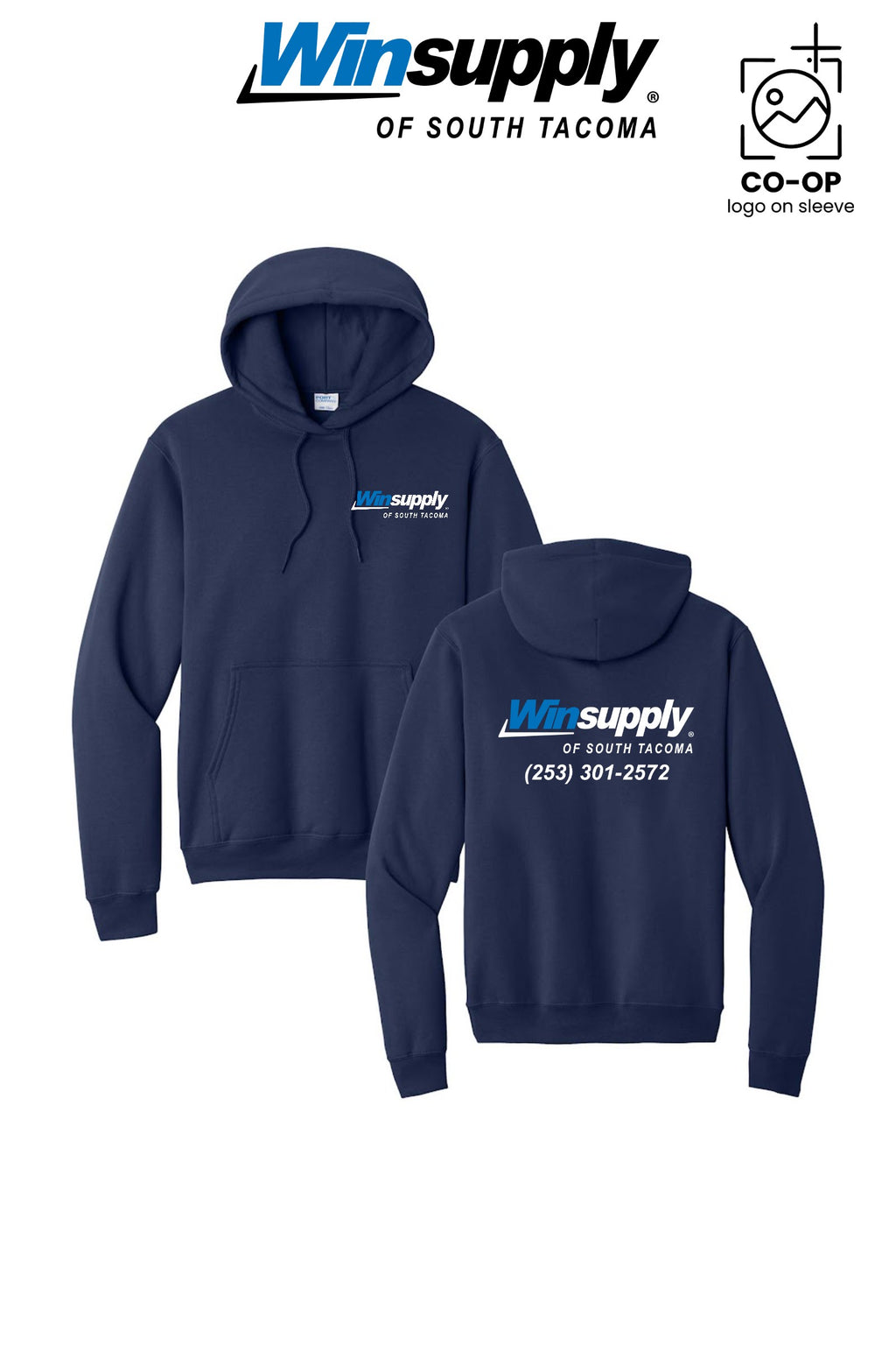 Port & Co™ Core Fleece Pullover Hooded Sweatshirt - Winsupply of South Tacoma
