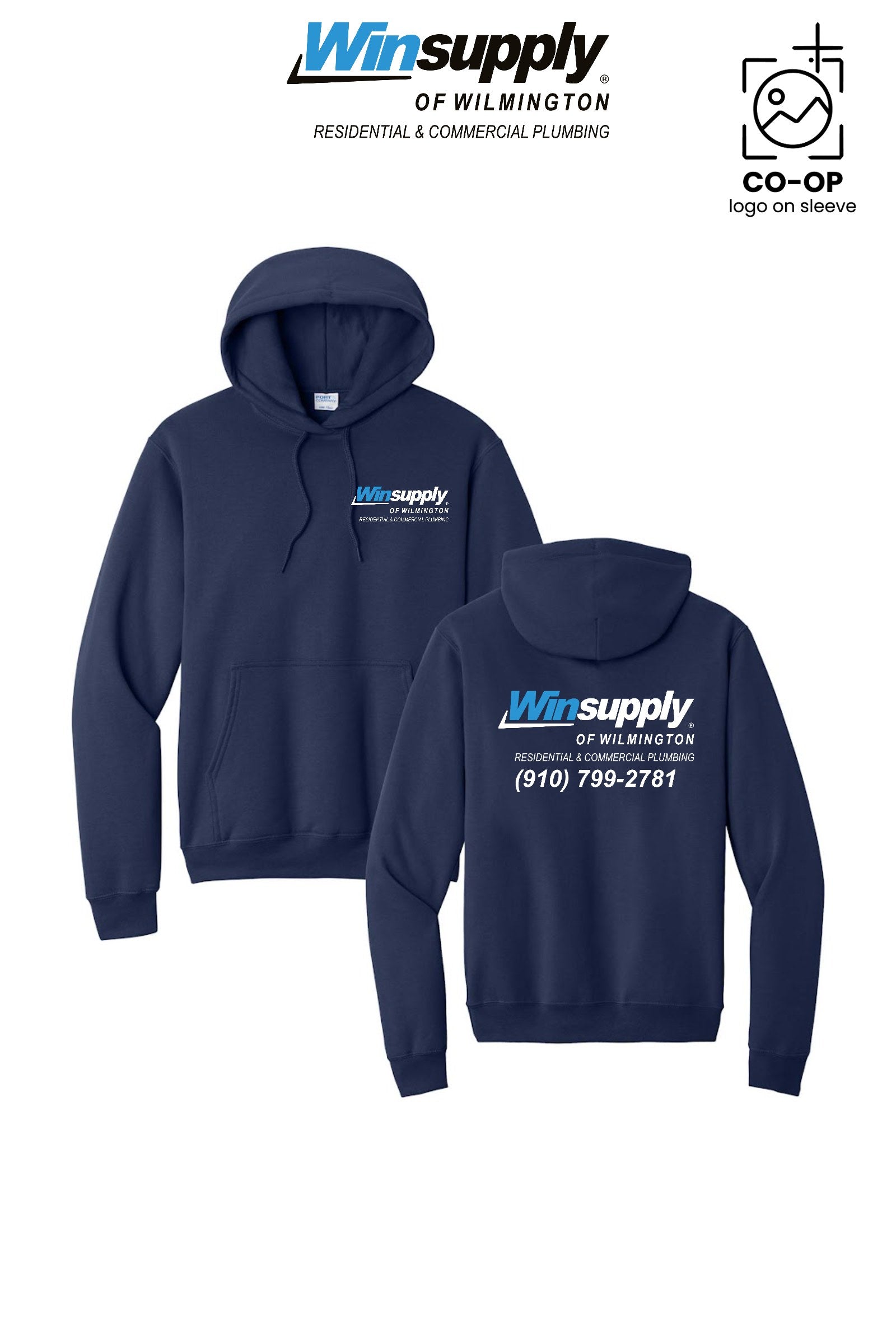 Port & Co™ Core Fleece Pullover Hooded Sweatshirt - Winsupply of Wilmington
