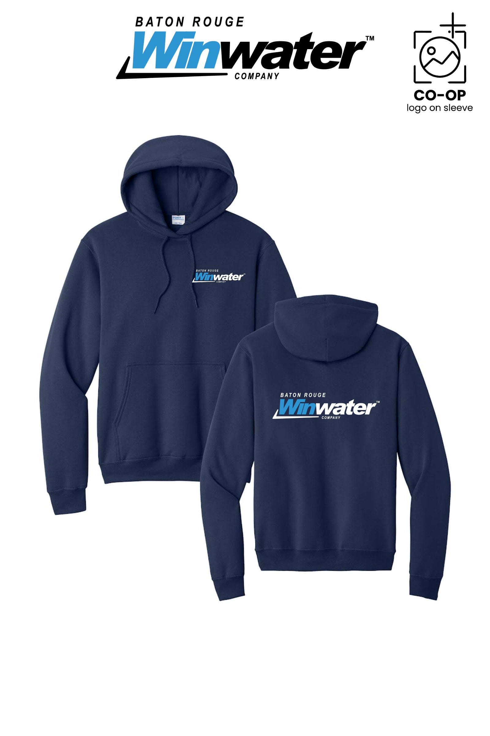 Port & Co™ Core Fleece Pullover Hooded Sweatshirt - Baton Rouge Winwater