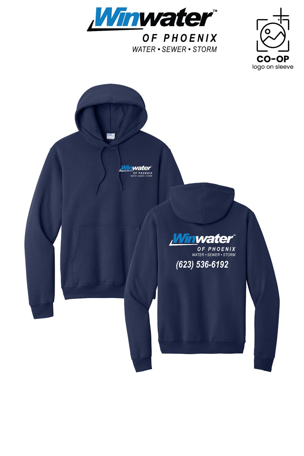 Port & Co™ Core Fleece Pullover Hooded Sweatshirt - Winwater of Phoenix