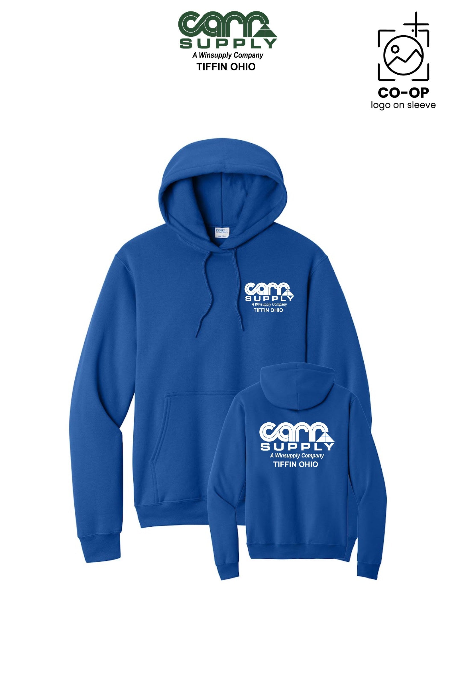 Port & Co™ Core Fleece Pullover Hooded Sweatshirt - Carr Supply - Tiffin