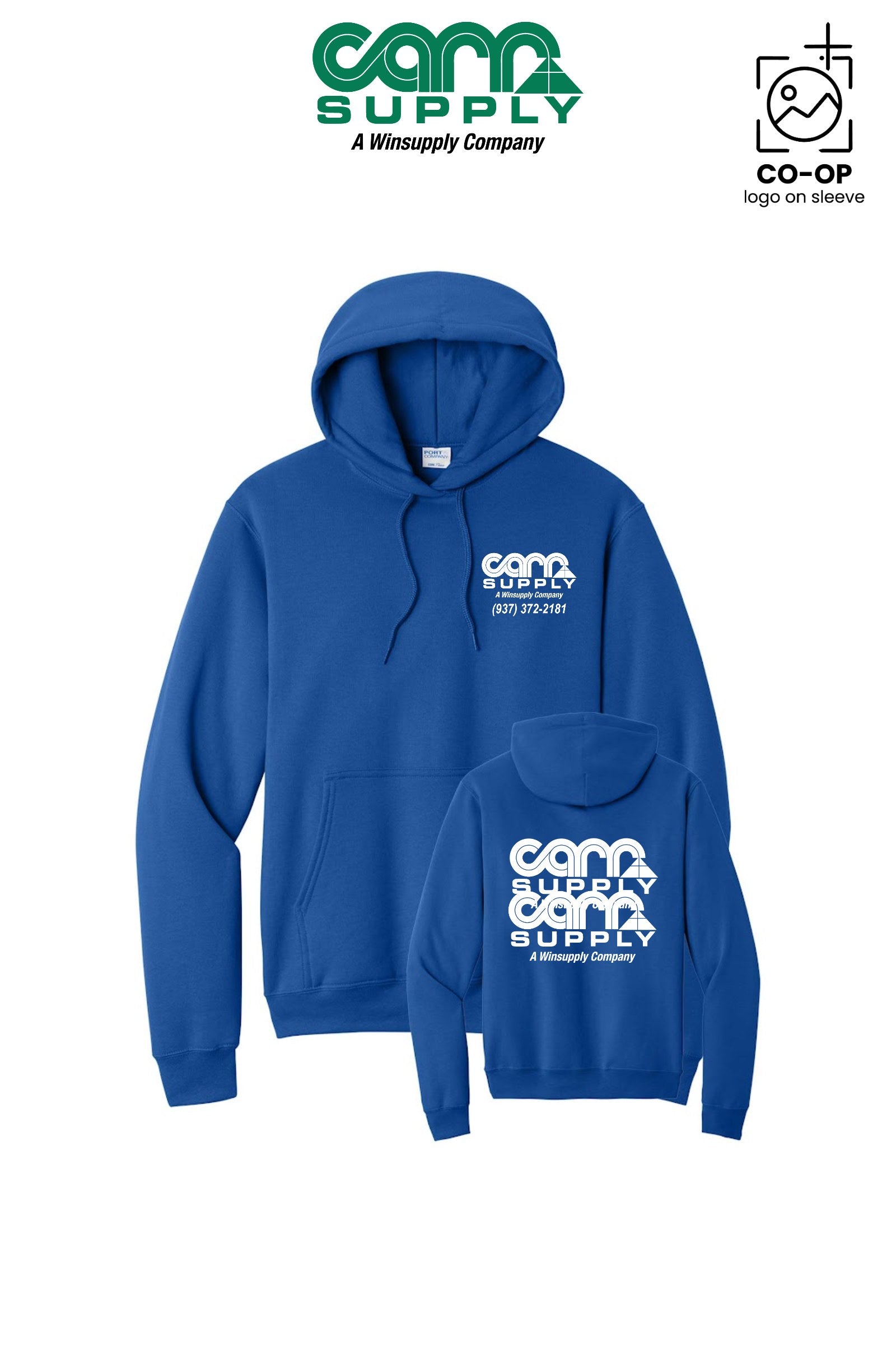 Port & Co™ Core Fleece Pullover Hooded Sweatshirt - Carr Supply - Xenia