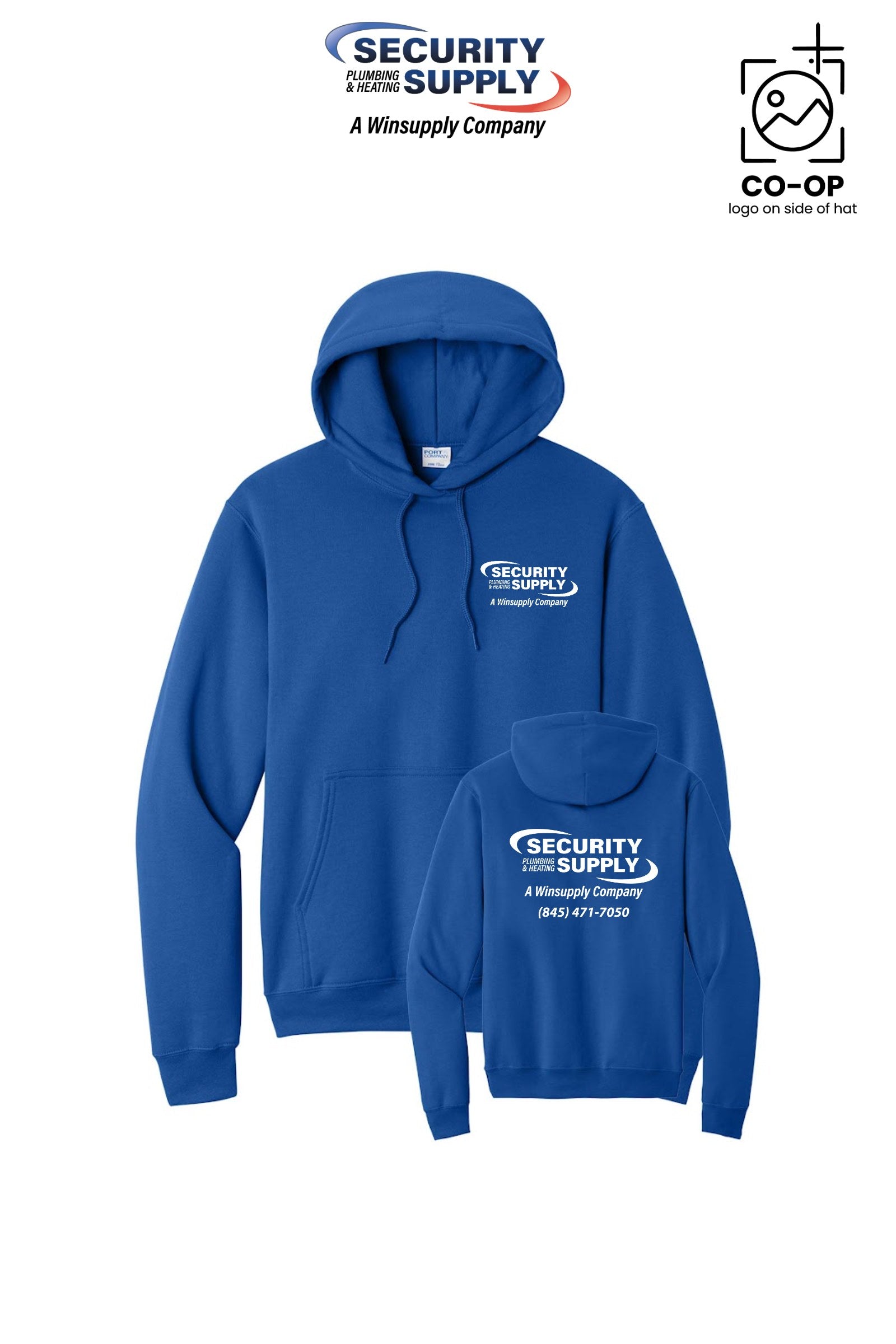 Port & Co™ Core Fleece Pullover Hooded Sweatshirt - Security Plumbing & Heating Supply - Poughkeepsie, NY