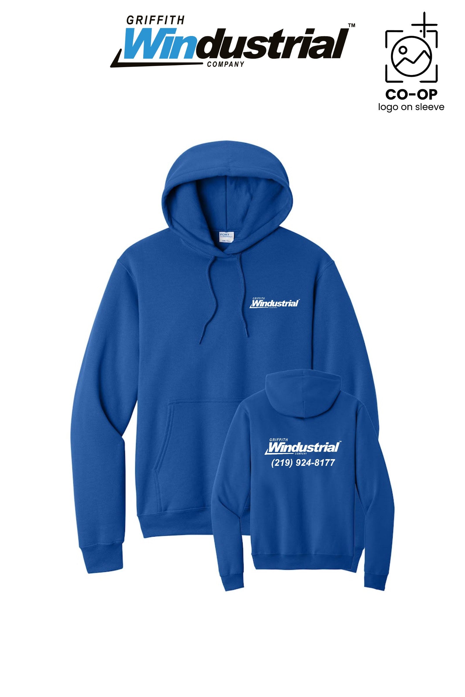 Port & Co™ Core Fleece Pullover Hooded Sweatshirt - Griffith Windustrial