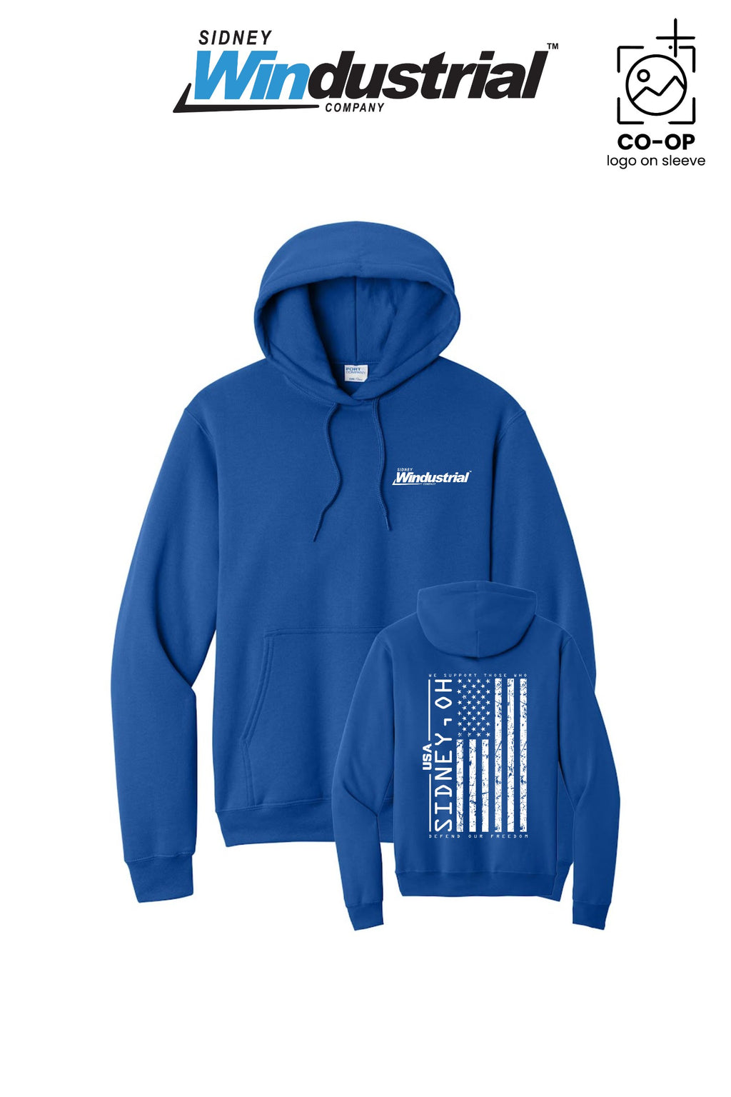 Port & Co™ Core Fleece Pullover Hooded Sweatshirt - Sidney Windustrial
