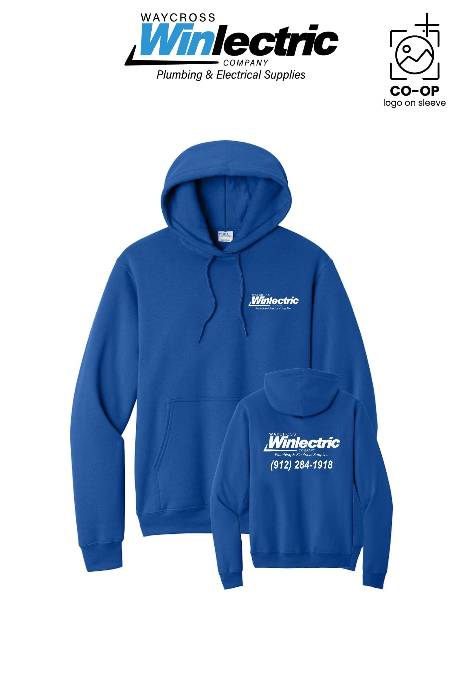 Port & Co™ Core Fleece Pullover Hooded Sweatshirt - Waycross Winlectric