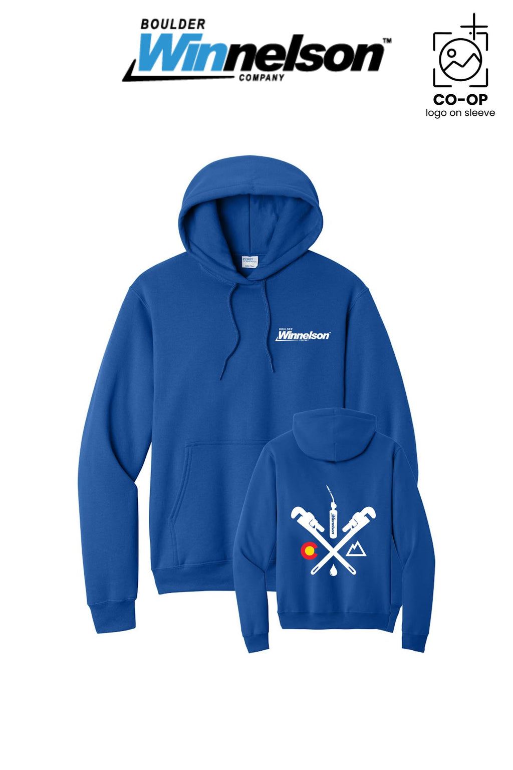 Port & Co™ Core Fleece Pullover Hooded Sweatshirt - Boulder Winnelson