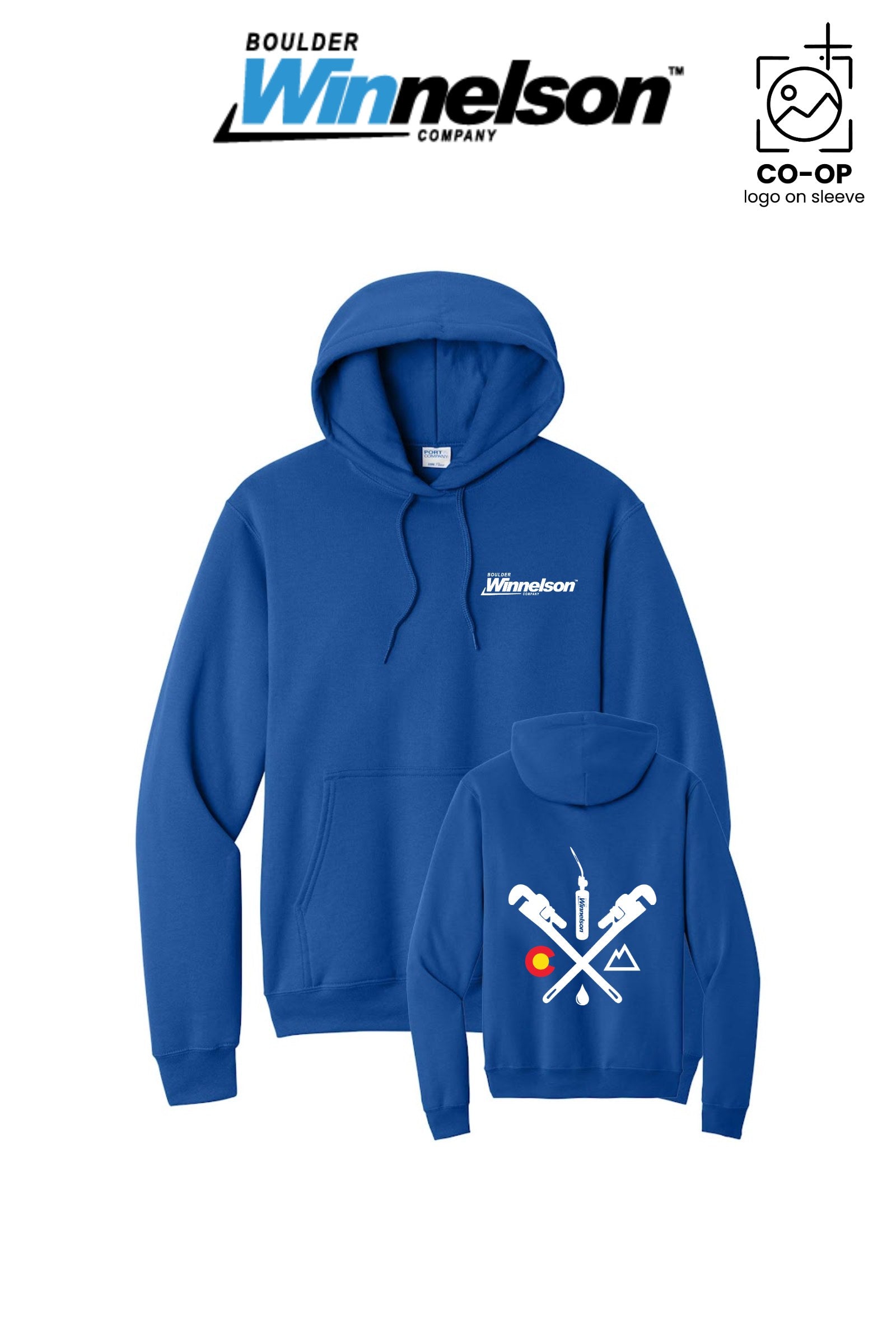 Port & Co™ Core Fleece Pullover Hooded Sweatshirt - Boulder Winnelson