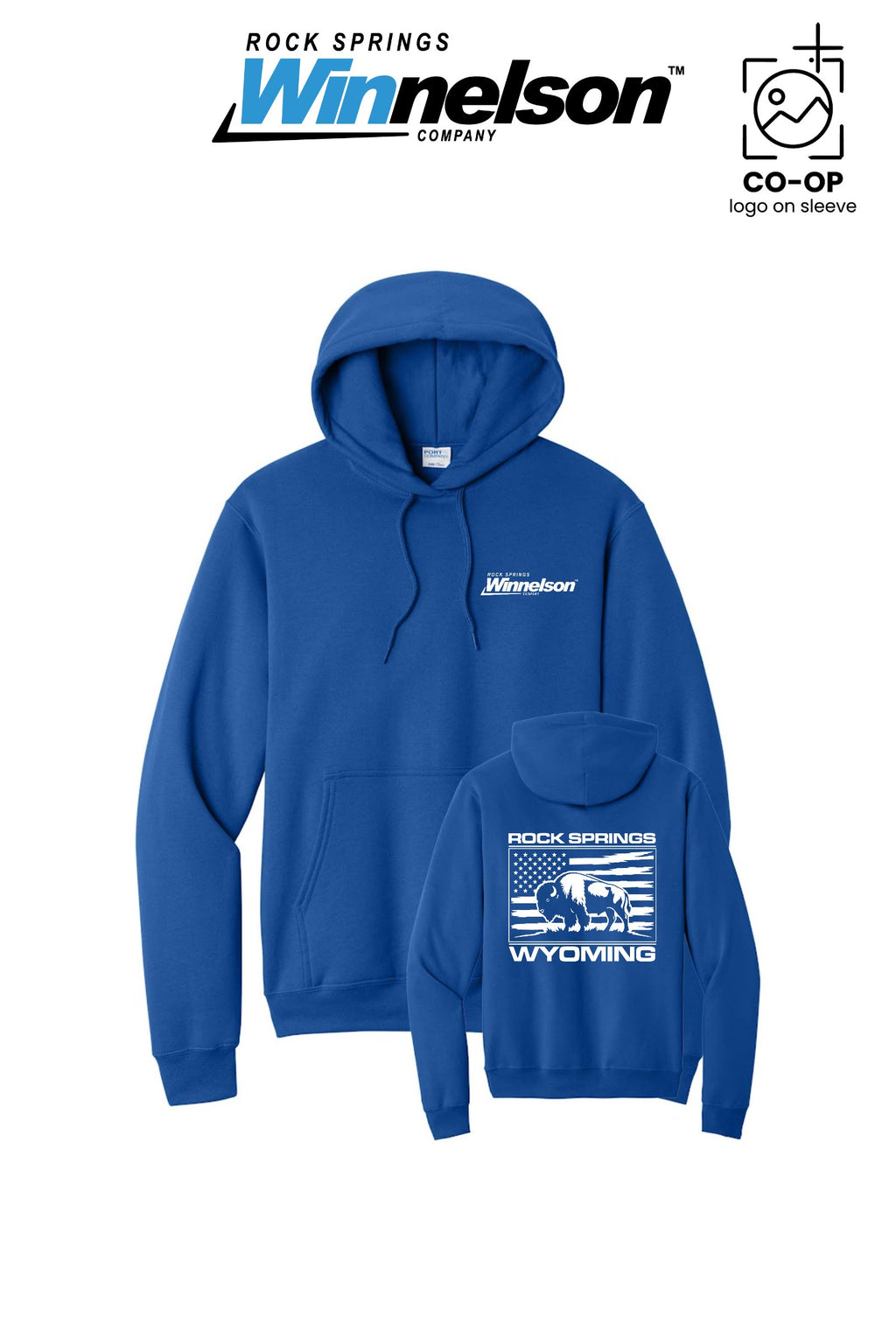 Port & Co™ Core Fleece Pullover Hooded Sweatshirt - Rock Springs Winnelson