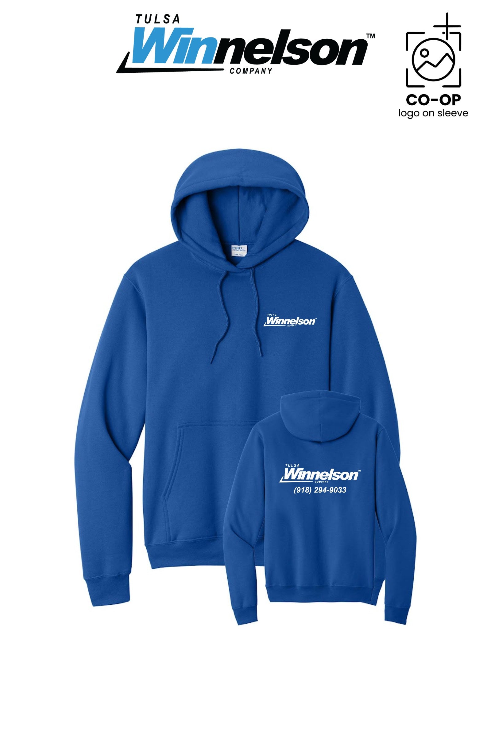 Port & Co™ Core Fleece Pullover Hooded Sweatshirt - Tulsa Winnelson