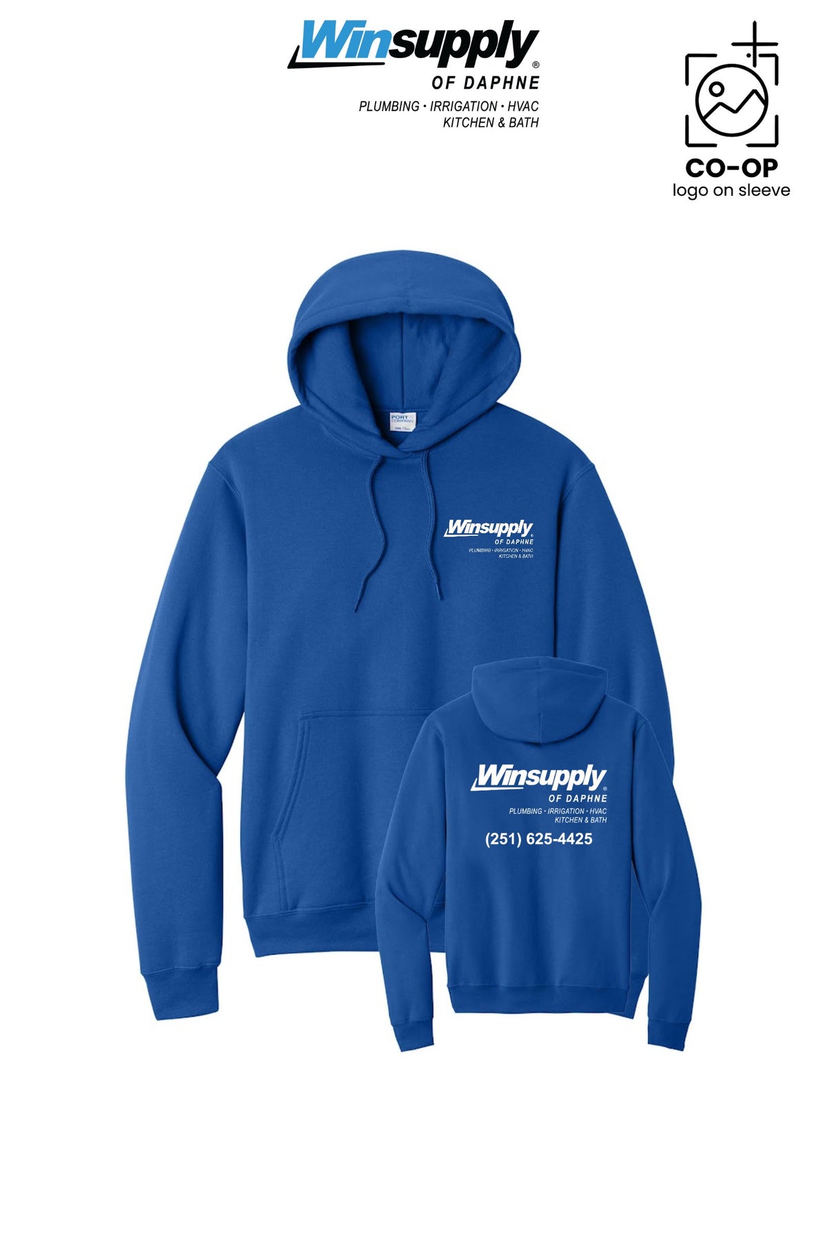 Port & Co™ Core Fleece Pullover Hooded Sweatshirt - Winsupply of Daphne