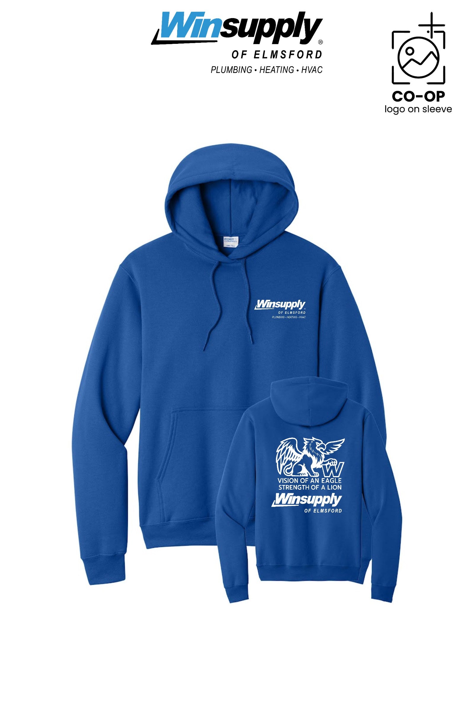Port & Co™ Core Fleece Pullover Hooded Sweatshirt - Winsupply of Elmsford