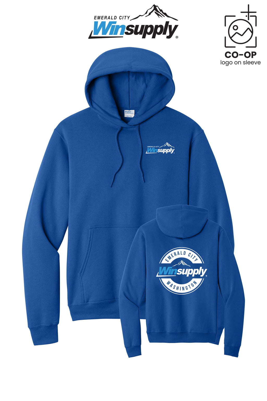 Port & Co™ Core Fleece Pullover Hooded Sweatshirt - Winsupply Emerald City