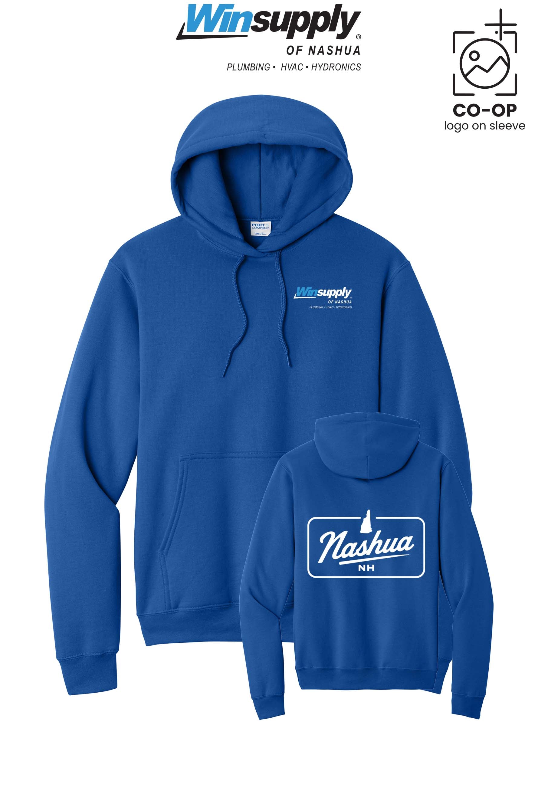 Port & Co™ Core Fleece Pullover Hooded Sweatshirt - Winsupply of Nashua