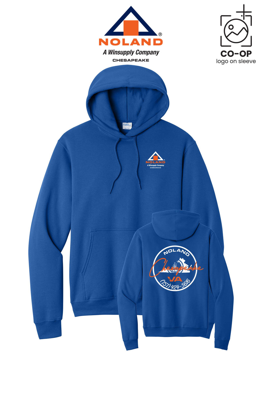 Port & Co™ Core Fleece Pullover Hooded Sweatshirt - Noland Company Chesapeake