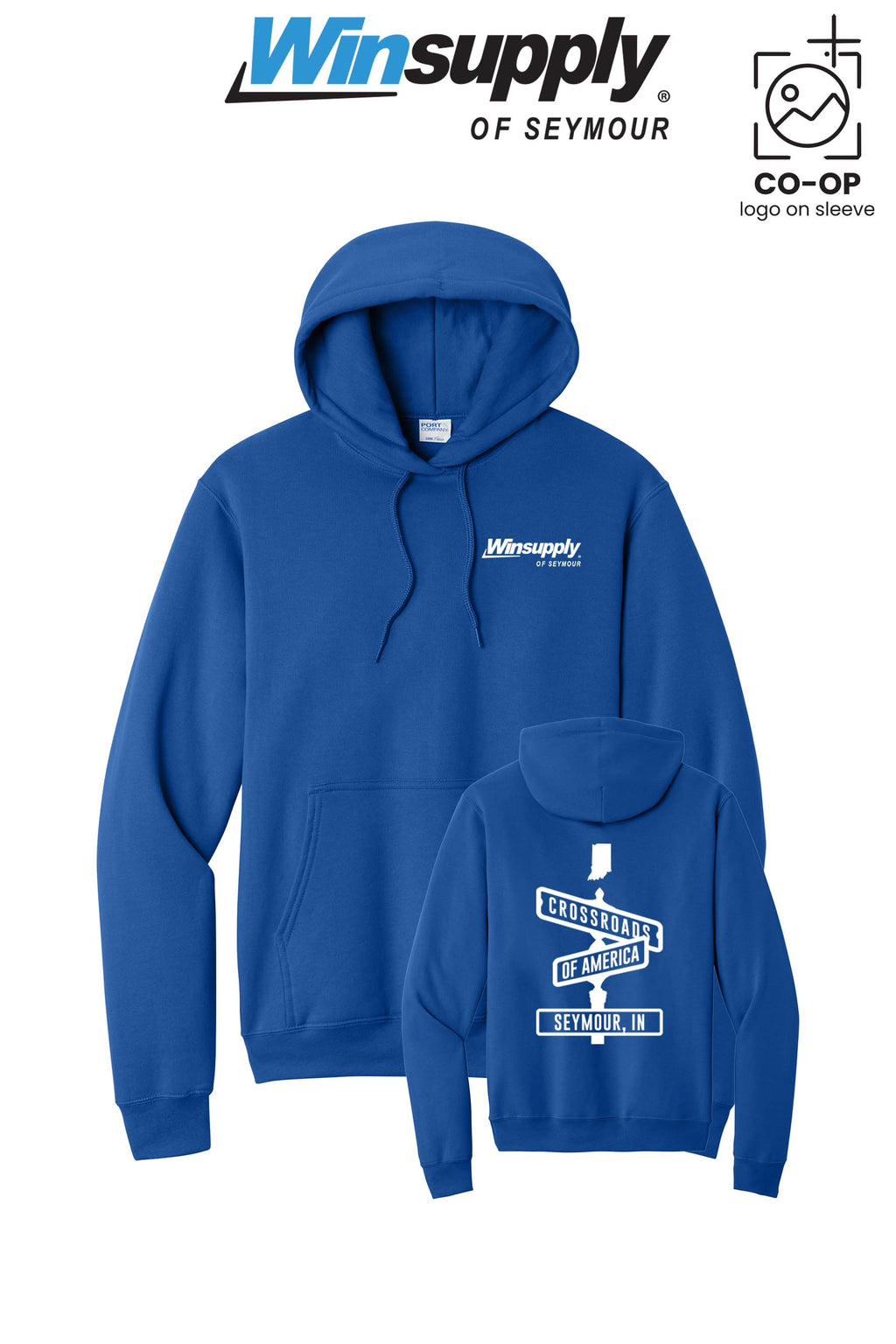 Port & Co™ Core Fleece Pullover Hooded Sweatshirt - Winsupply of Seymour IN