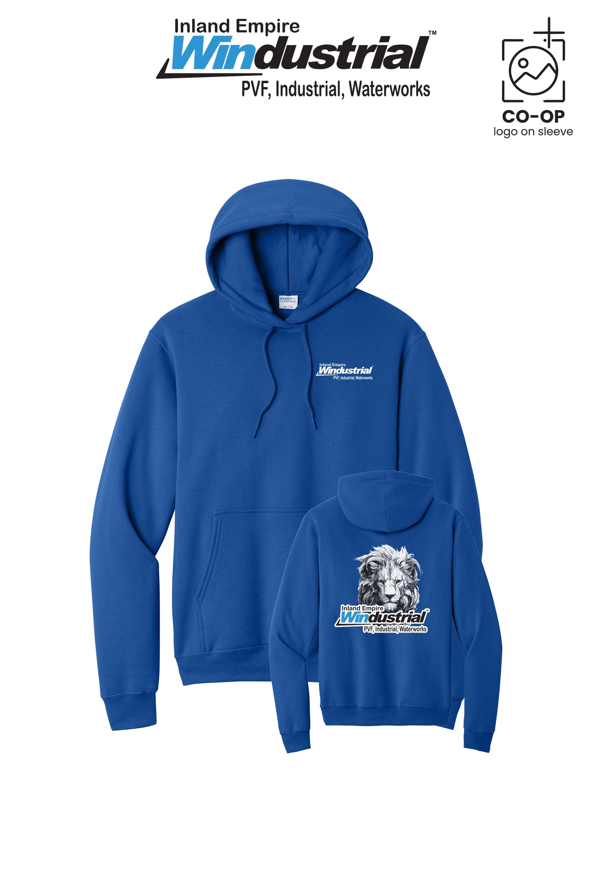 Port & Co™ Core Fleece Pullover Hooded Sweatshirt - Inland Empire Windustrial